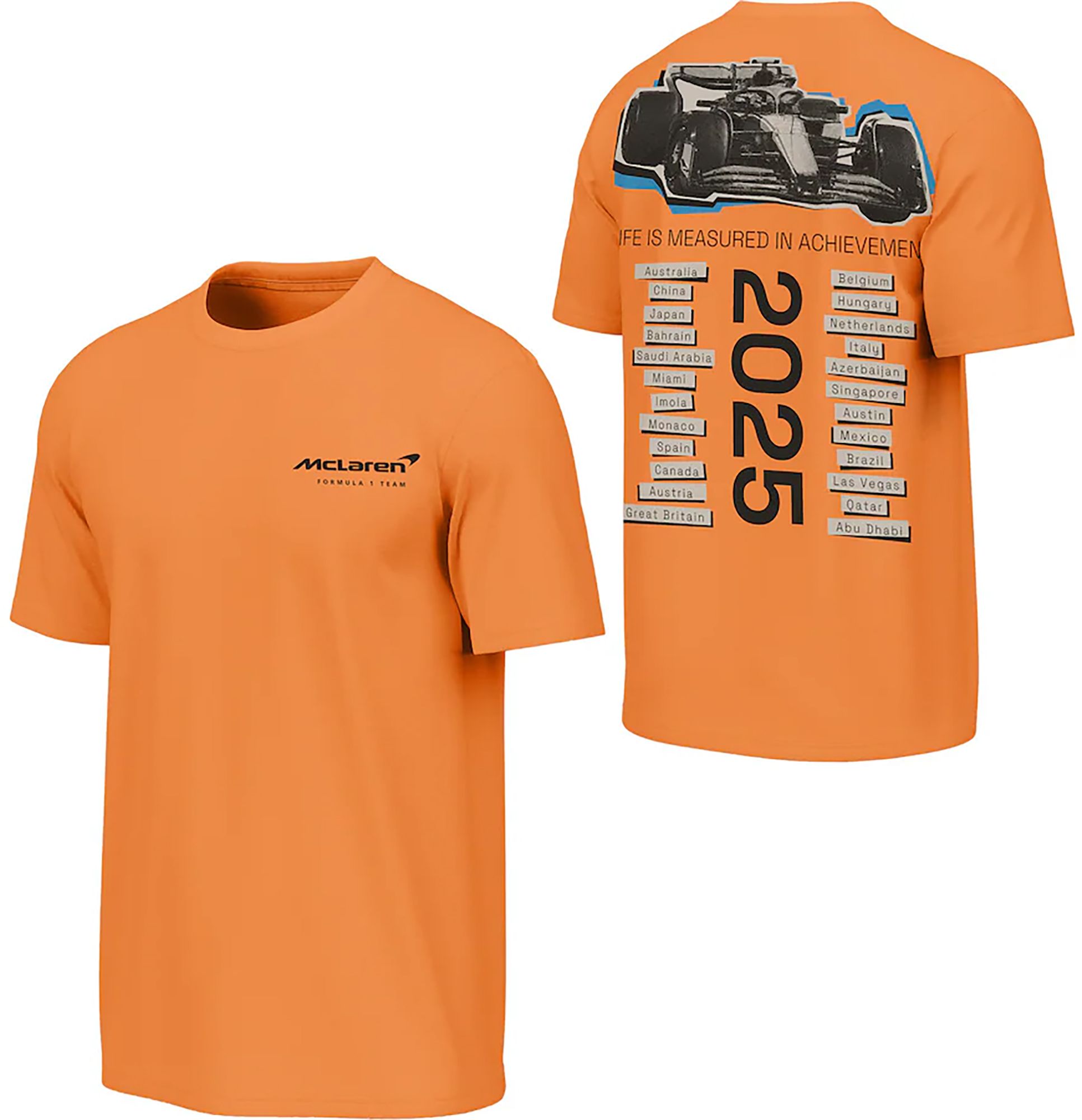 Mitchell &amp; Ness Men's McLaren Racing All Cities Black T-Shirt