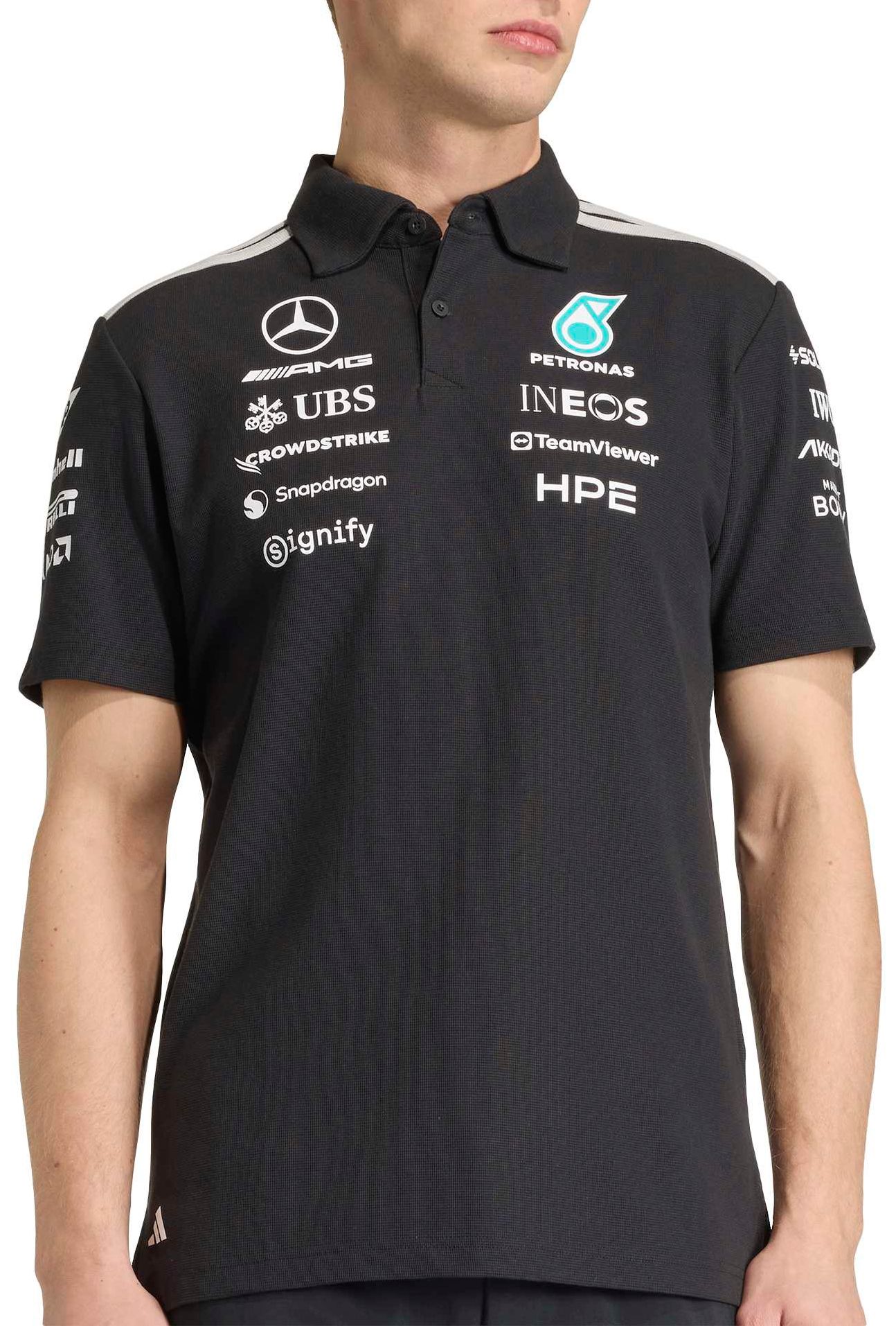 Mitchell & Ness Men's Algeria Black Team Polo