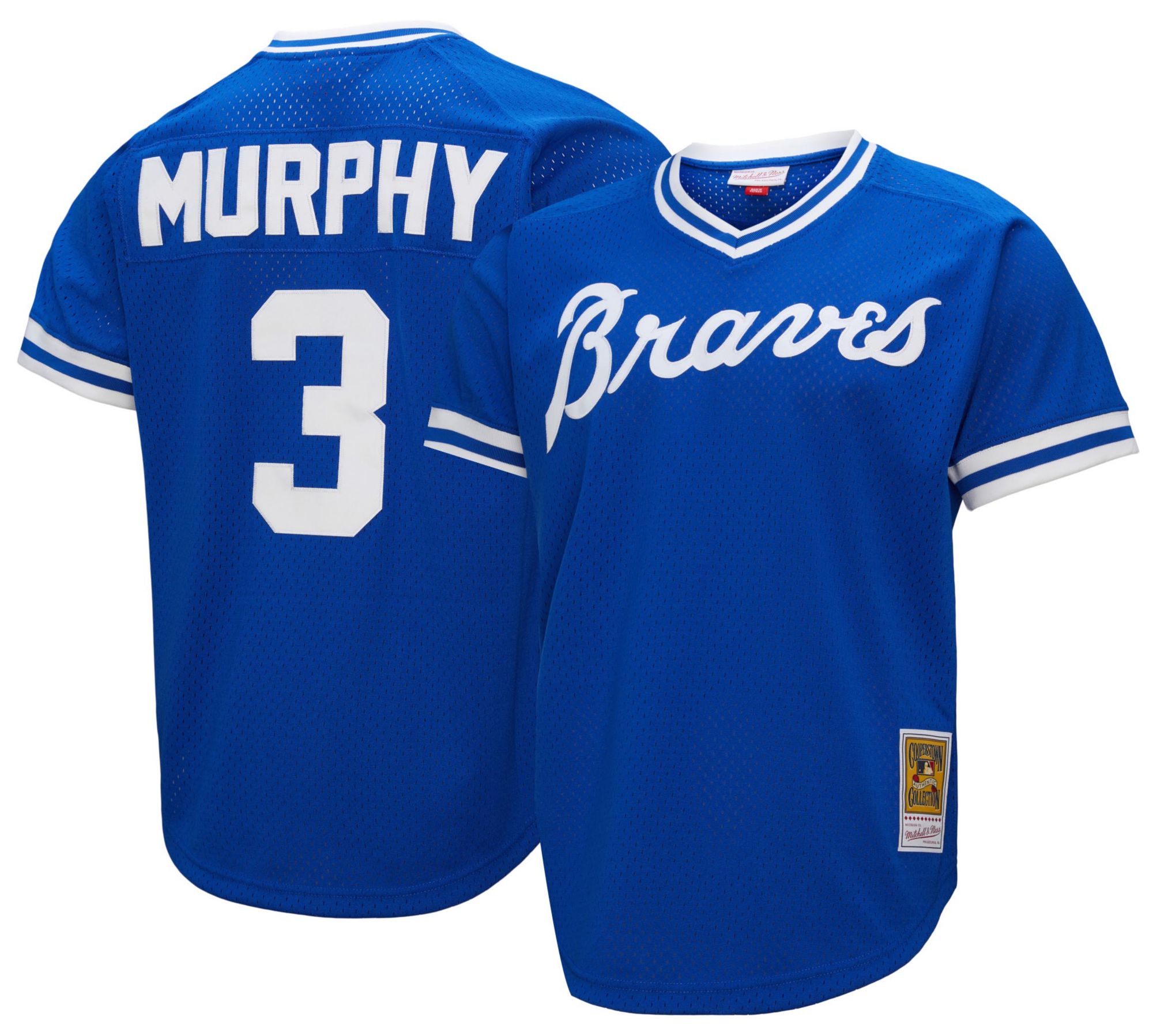 Mitchell &amp; Ness Men's Atlanta Braves Dale Murphy #3 Royal Mesh Alternate Jersey