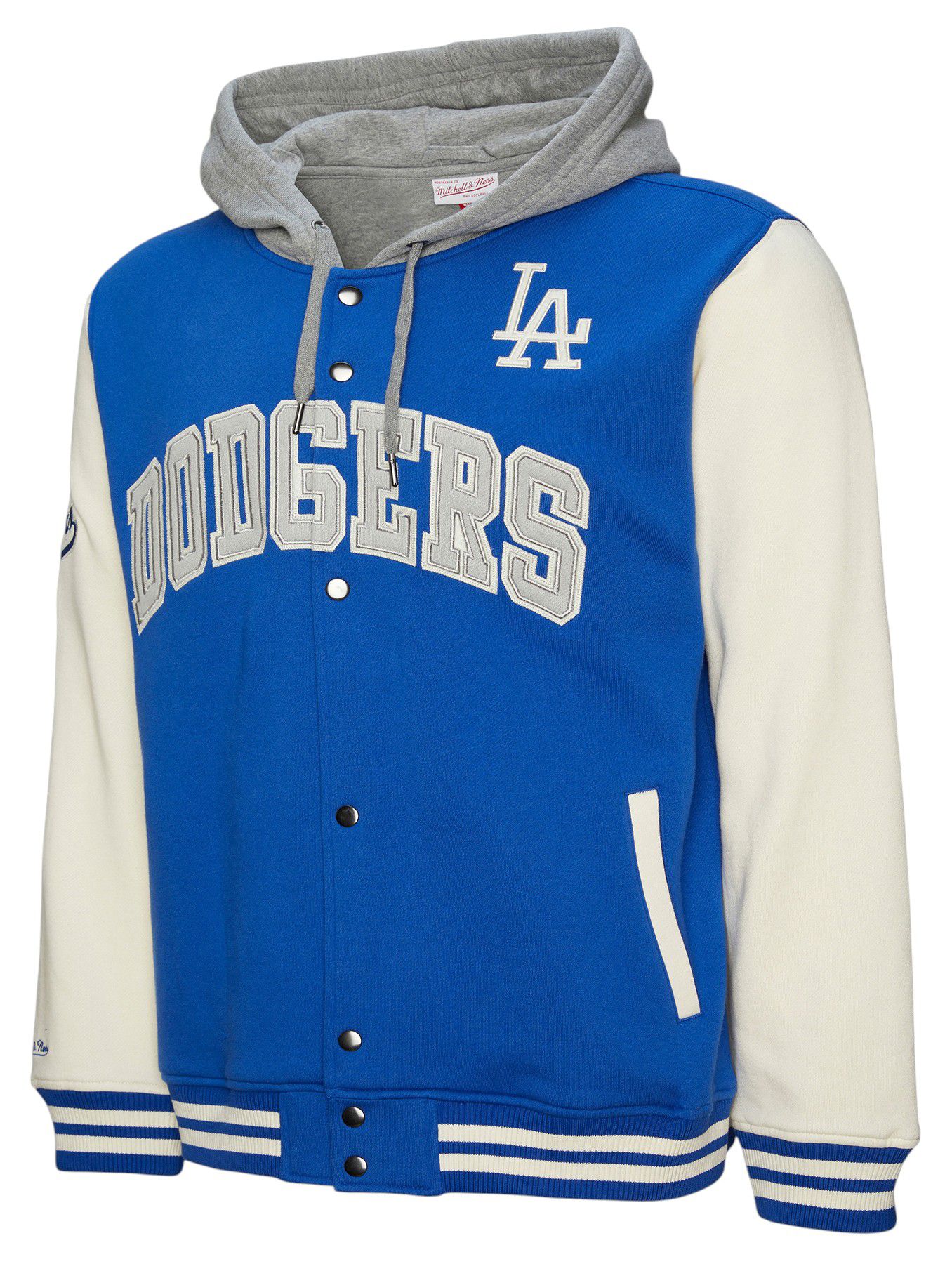 Mitchell &amp; Ness Men's Los Angeles Dodgers Royal Courtside Hooded Jacket