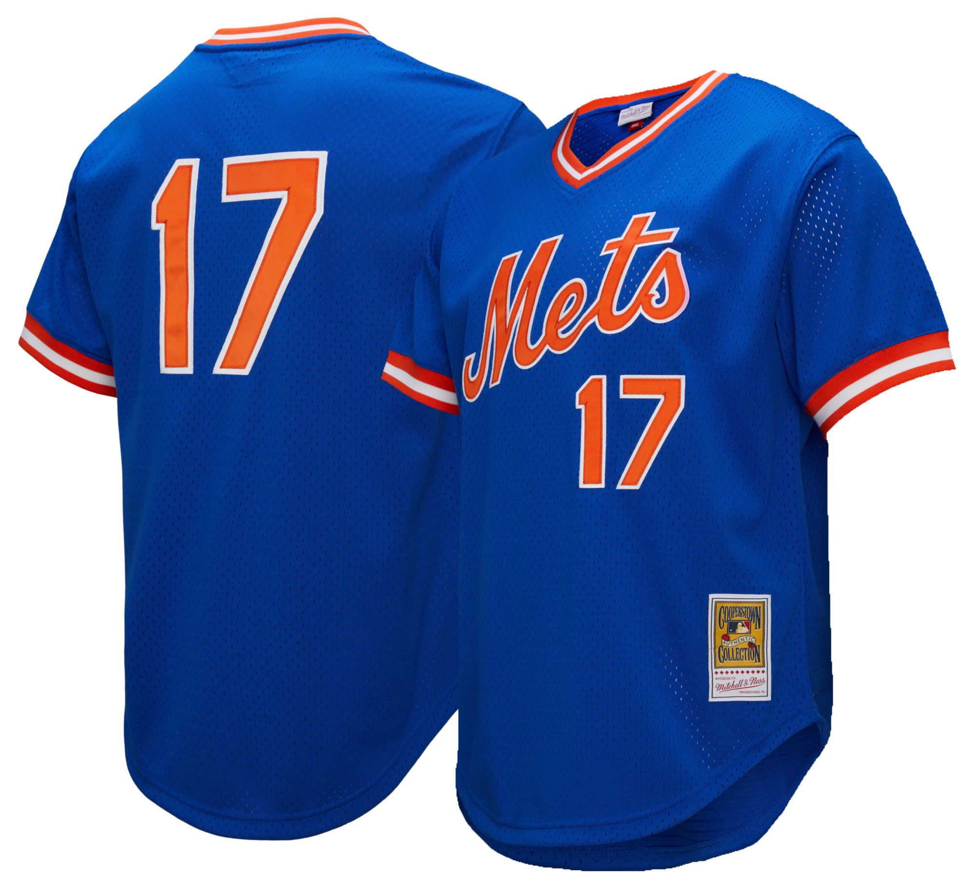 Mitchell & Ness Men's New York Mets Keith Hernandez #17 Royal Mesh Alternate Jersey