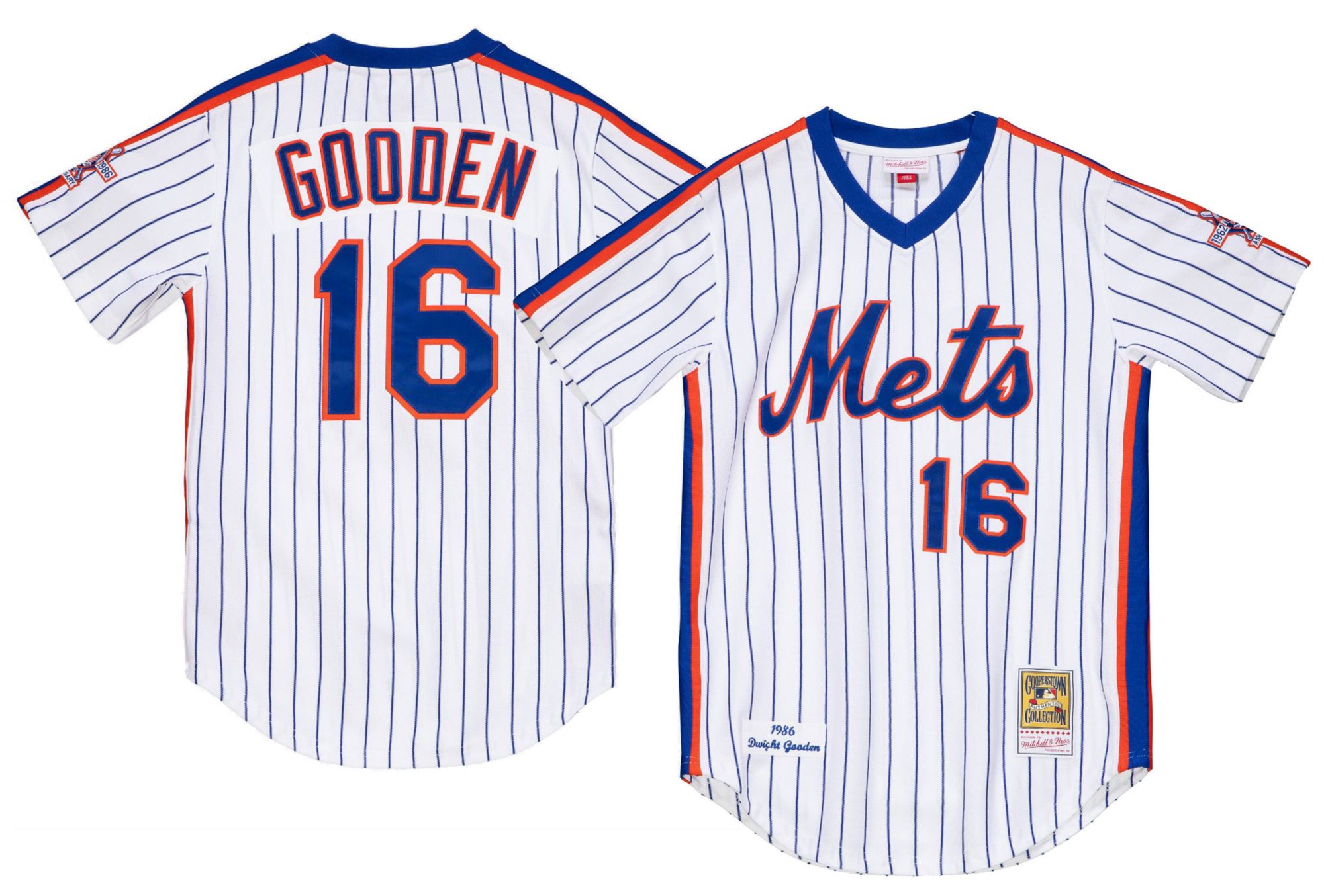 Mitchell & Ness Men's New York Mets Dwight Gooden #16 White Authentic Home Jersey