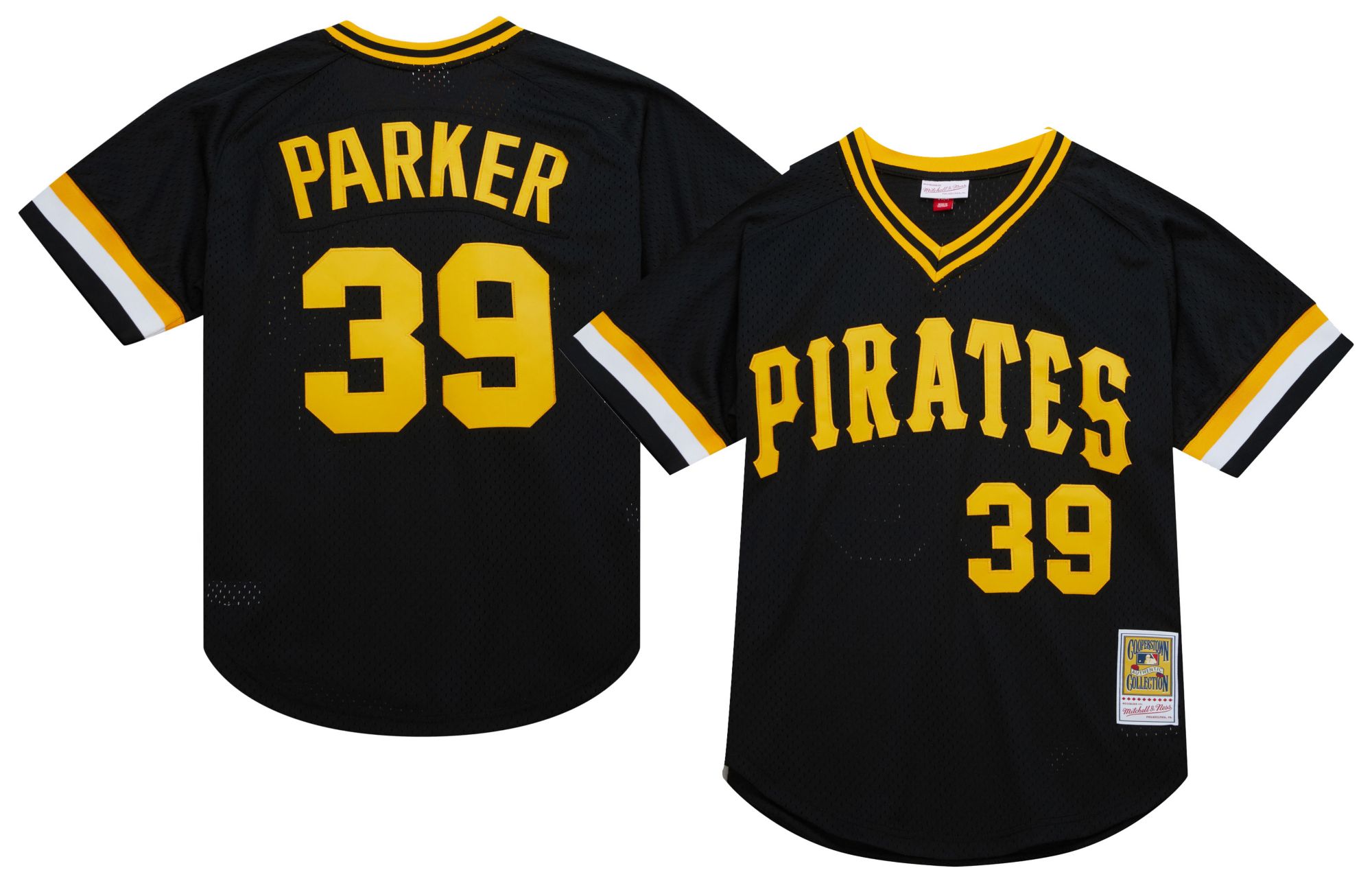 Mitchell &amp; Ness Men's Pittsburgh Pirates Dave Parker #39 Black Mesh Alternate Jersey