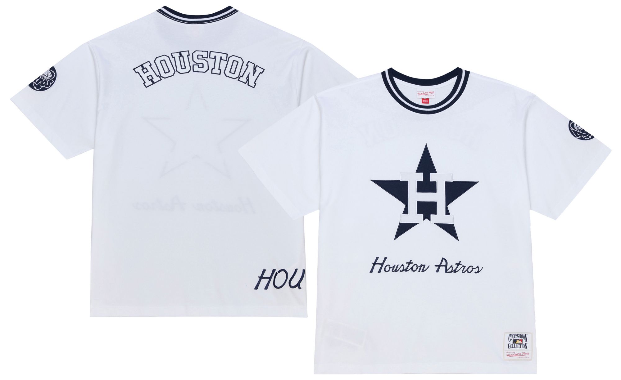 Mitchell & Ness Men's Houston Astros Arctic White T-Shirt