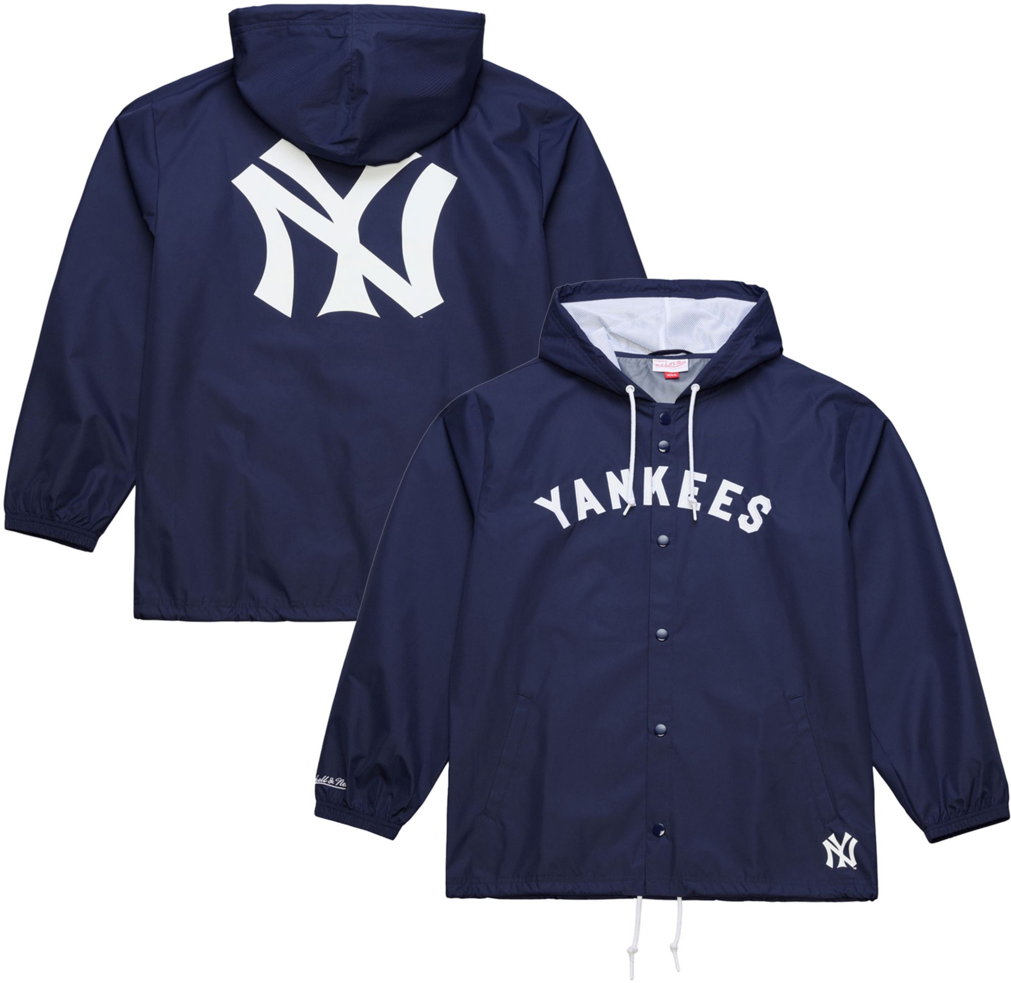 Mitchell & Ness Men's New York Yankees Navy Cooperstown Coach Jacket
