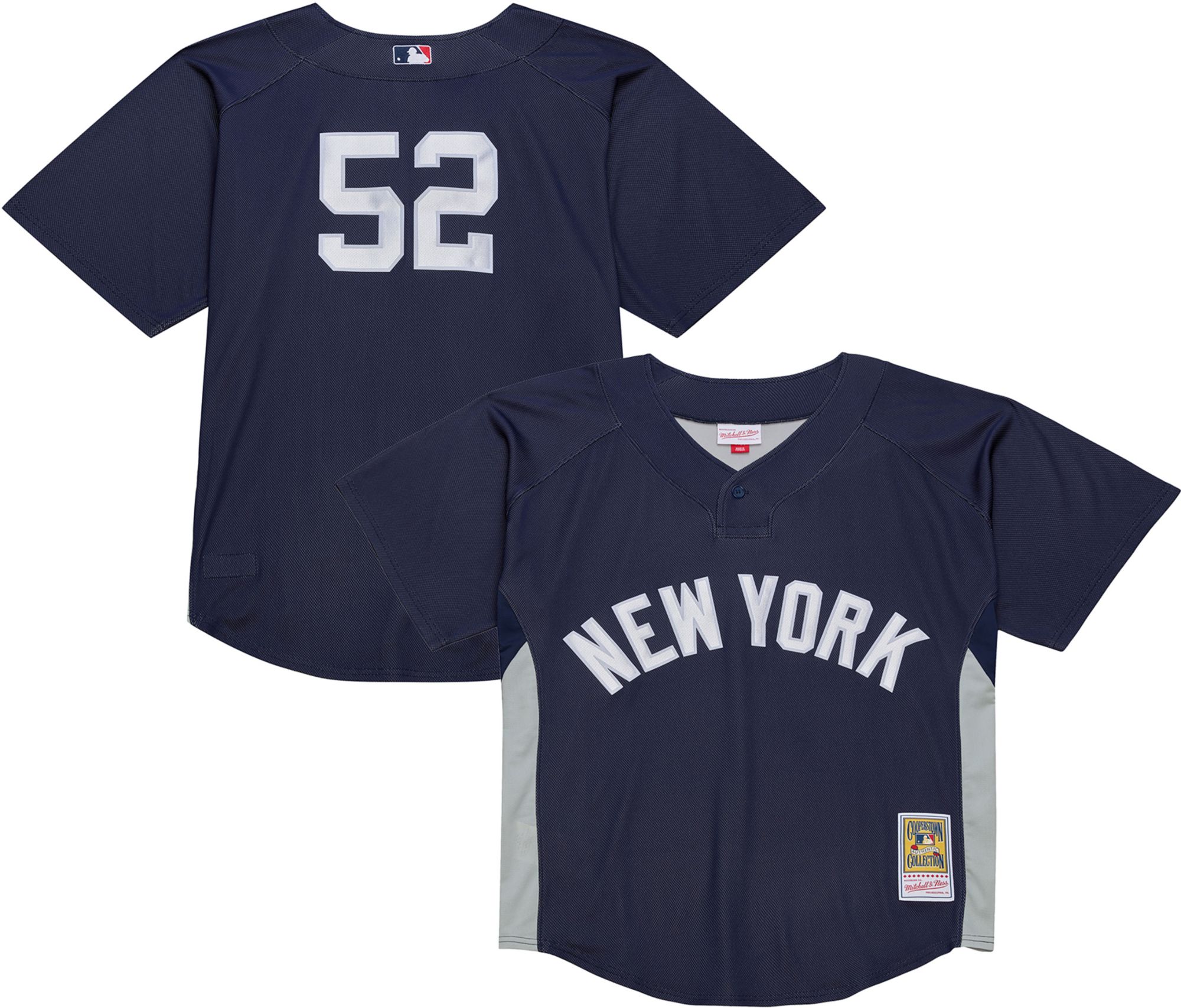 Mitchell & Ness Men's New York Yankees CC Sabathia #52 Navy Mesh Alternate Jersey