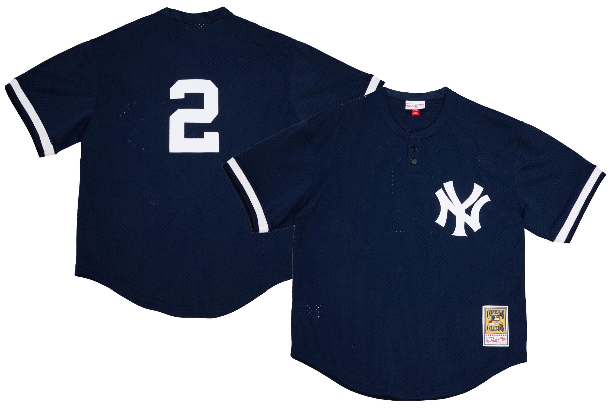 Mitchell & Ness Men's New York Yankees Willie Randolph #30 Navy Mesh Alternate Jersey