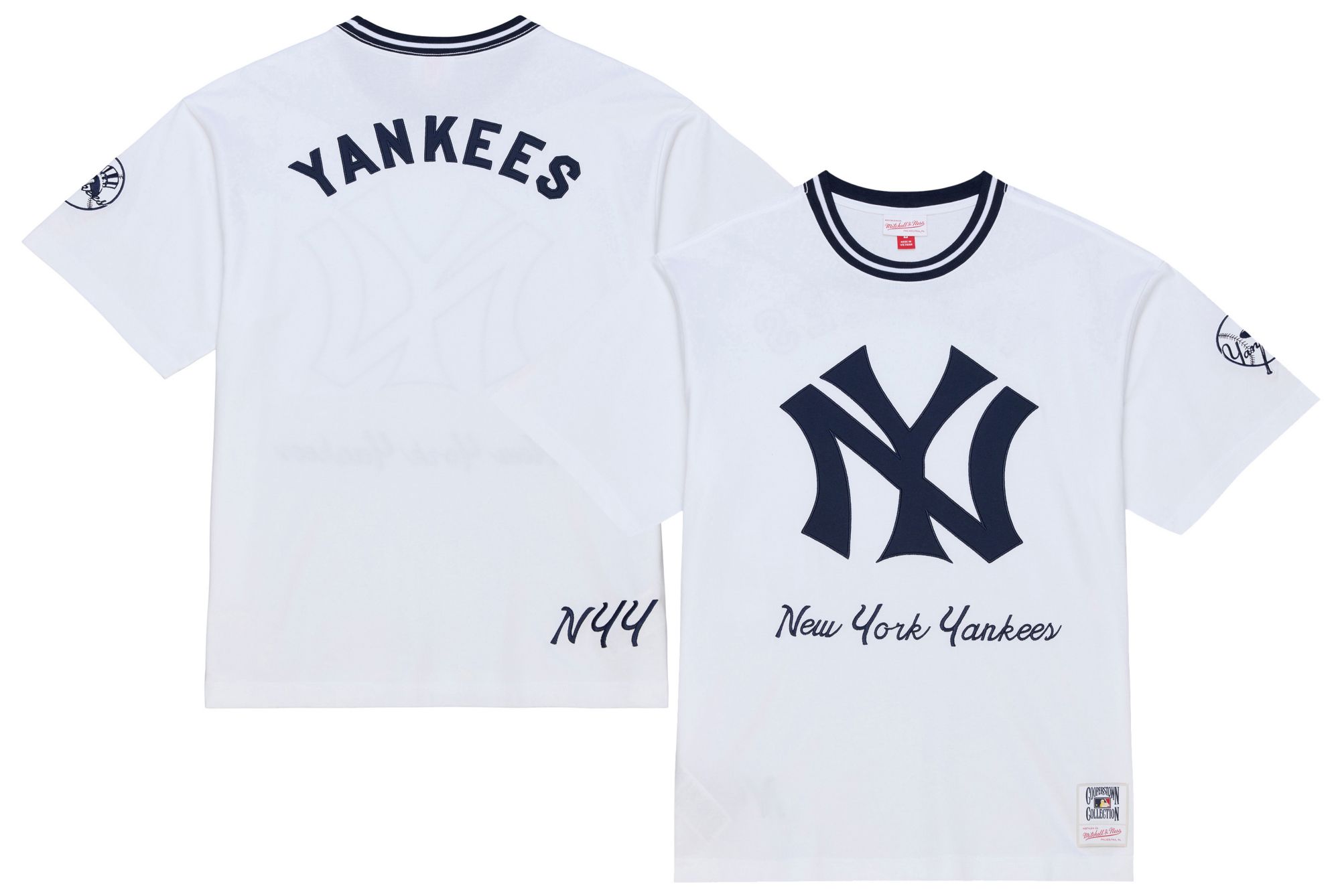 Mitchell & Ness Men's New York Yankees Arctic White T-Shirt