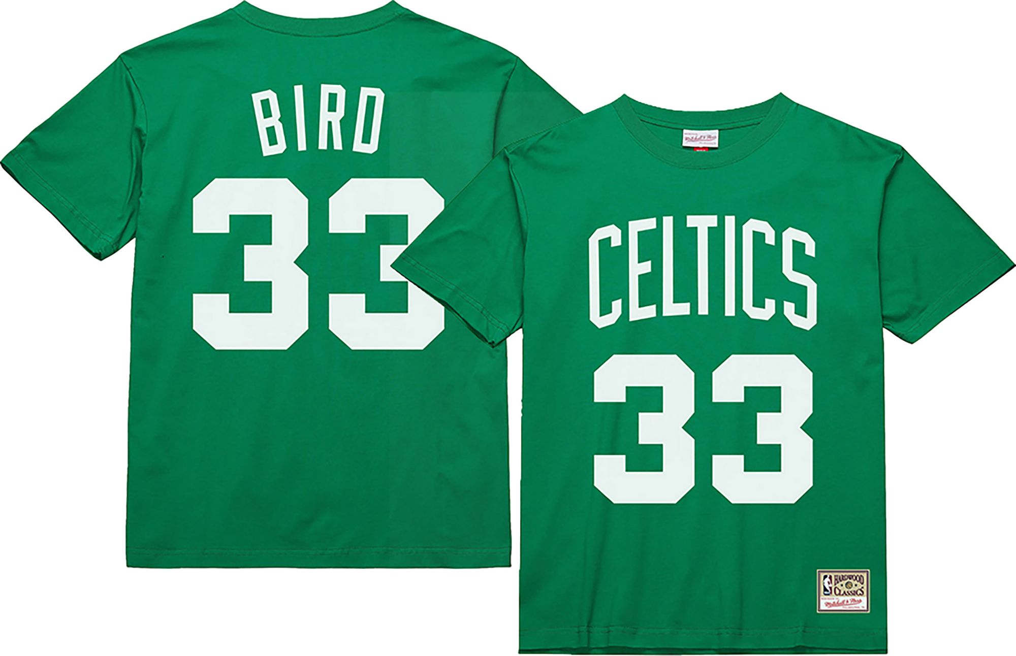 Mitchell & Ness Men's Boston Celtics Larry Bird #33 Green Classic T-Shirt