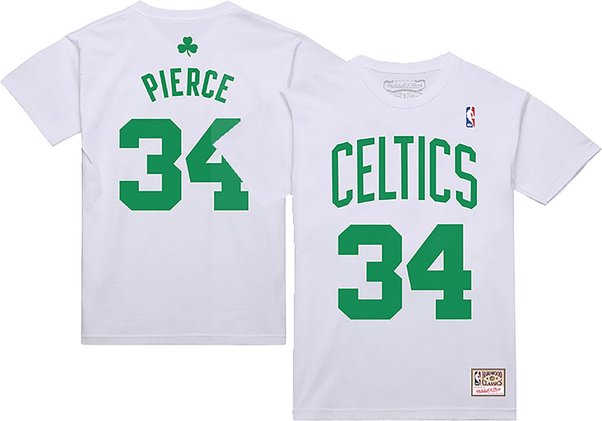 Mitchell &amp; Ness Men's Boston Celtics Paul Pierce #34 White 2000 T-Shirt
