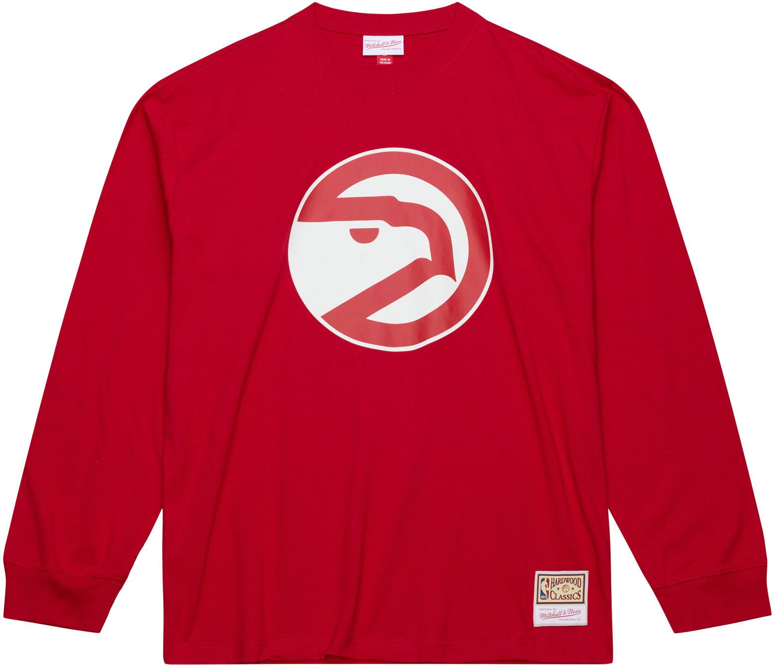Mitchell & Ness Men's Atlanta Hawks Red All In Long Sleeve T-Shirt