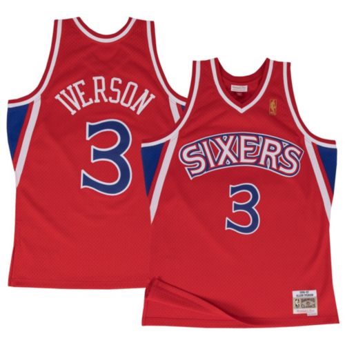 NBA Sixers アイバーソン ♯3 スウィングスマンジャージ（XL） Adidas NBA Sixers Jersey Swingman Iverson #3 Black Mens L