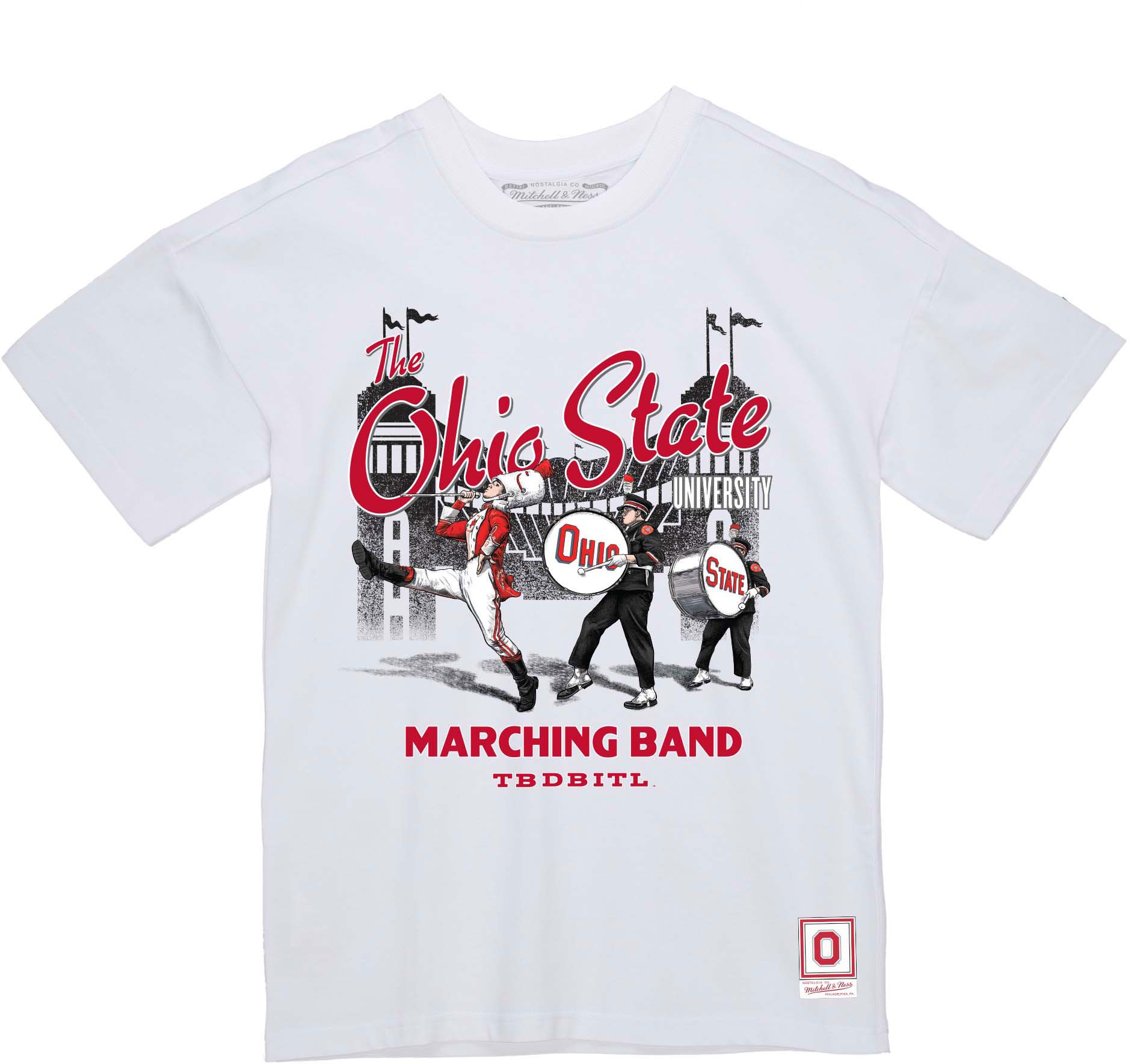 Mitchell & Ness Men's Ohio State Buckeyes White Best Band T-Shirt