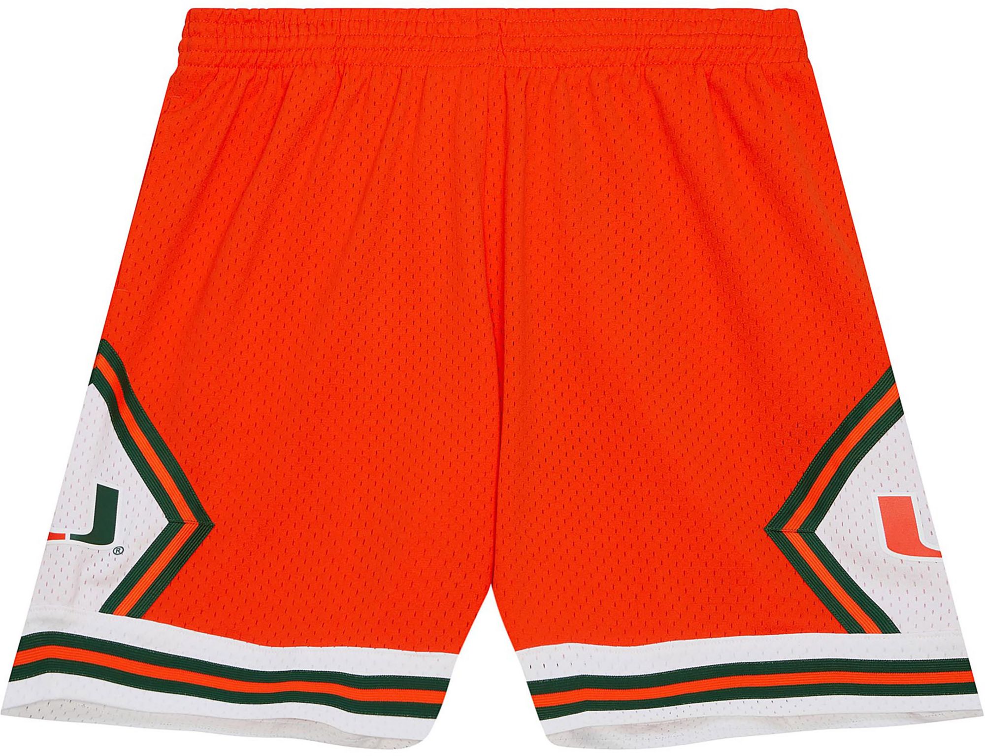 Mitchell &amp; Ness Men's Miami Hurricanes Orange 1992 Swingman Shorts