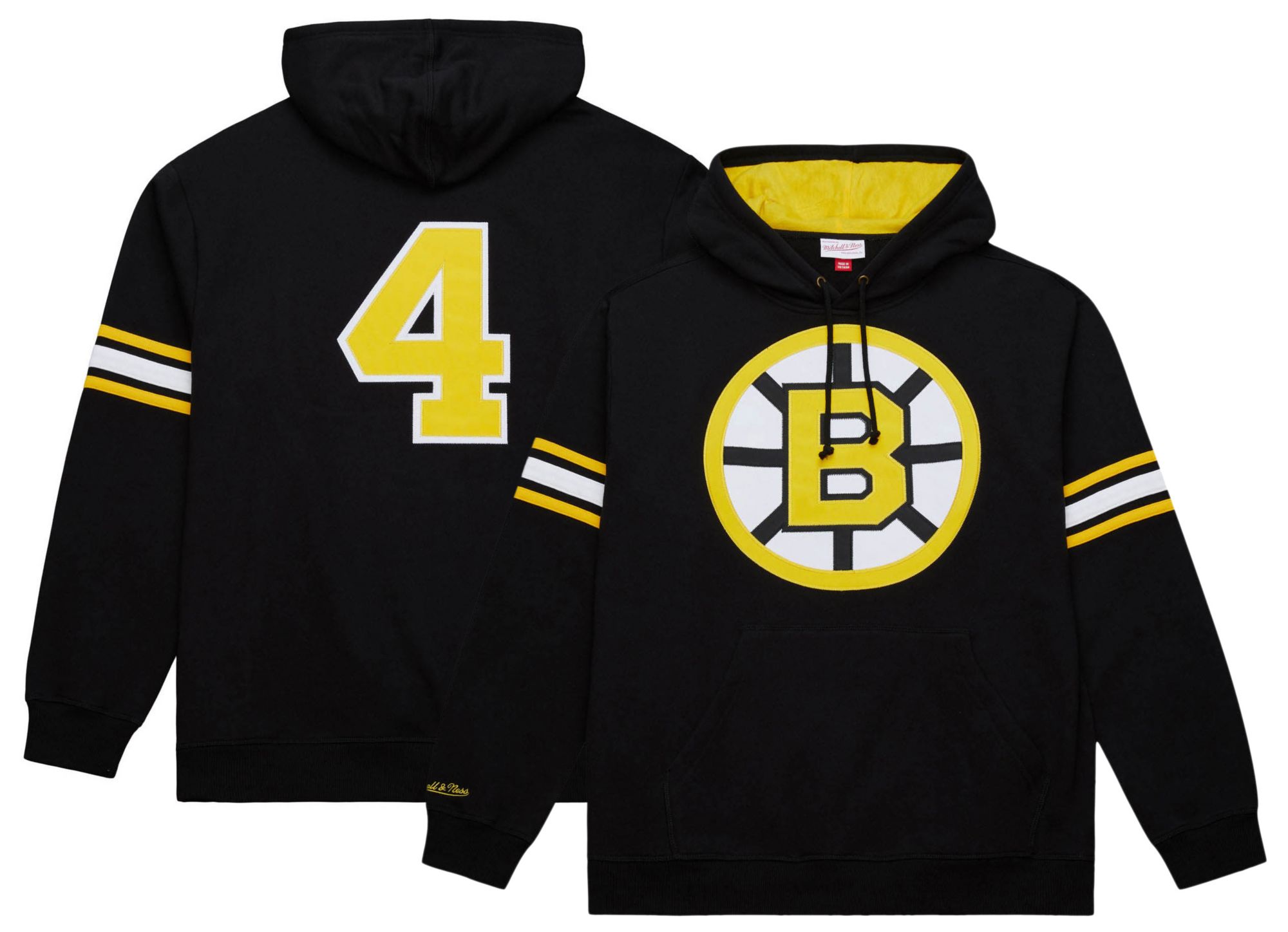 Mitchell &amp; Ness Men's Boston Bruins Bobby Orr #4 Pullover Hoodie