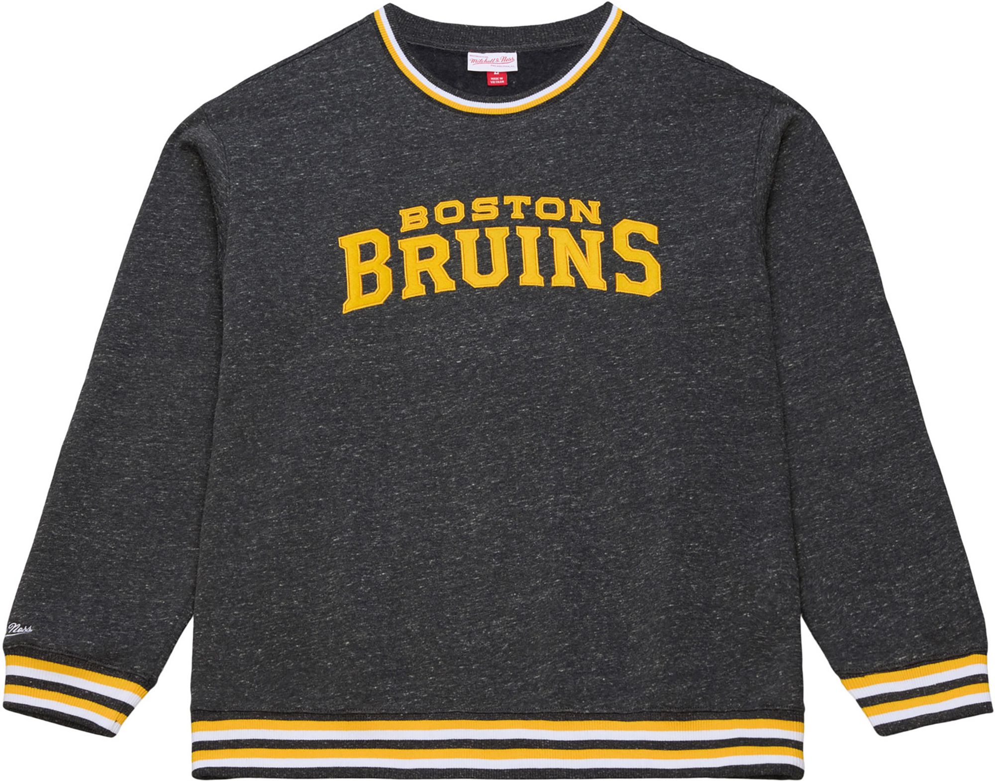 Mitchell &amp; Ness Men's Boston Bruins Black Winning Streak Crewneck Sweatshirt