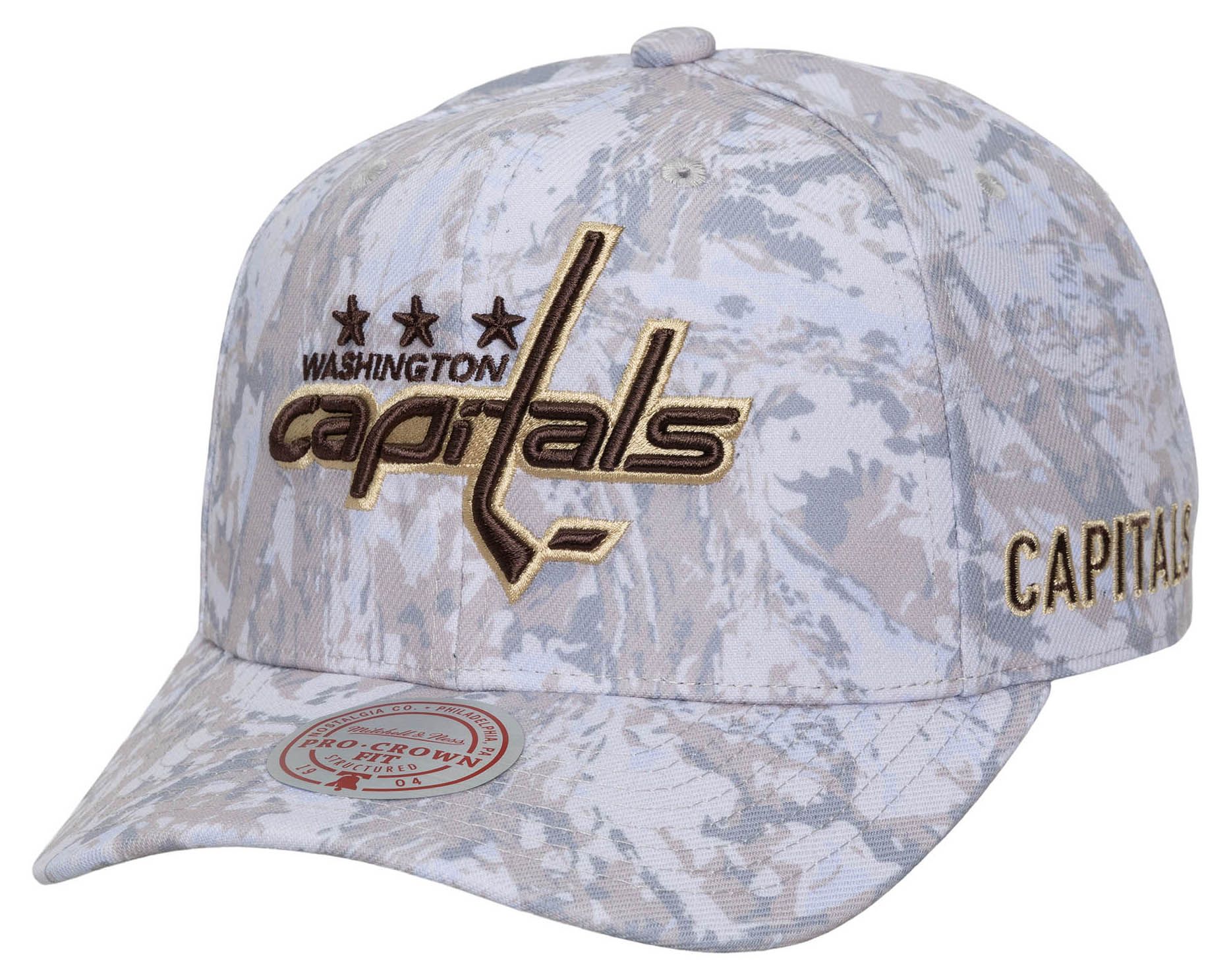 Mitchell &amp; Ness Men's Washington Capitals Camo True Timber Pro Crown Snapback Hat