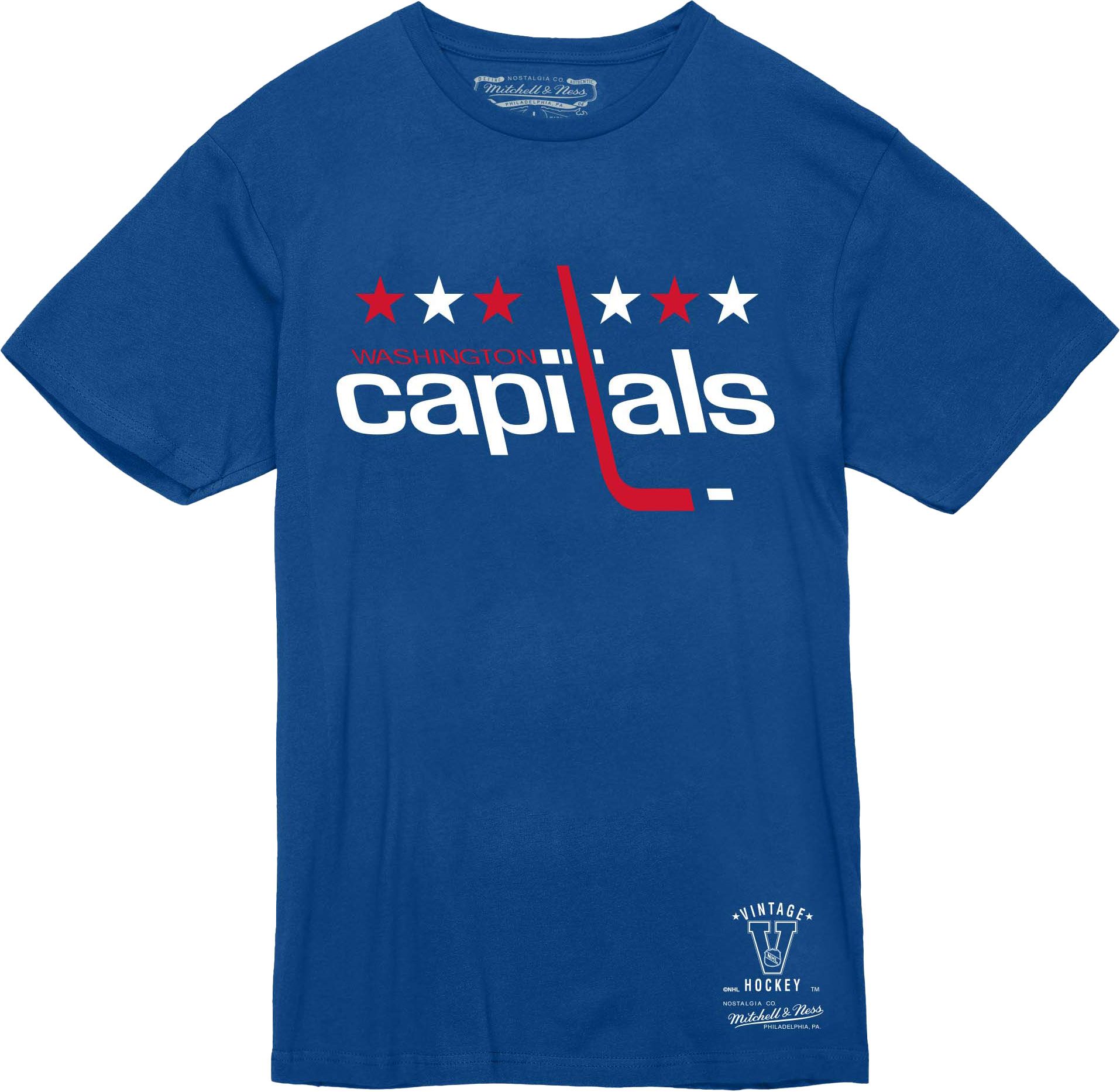 Mitchell &amp; Ness Men's Washington Capitals Royal 'Screaming Eagle' T-Shirt