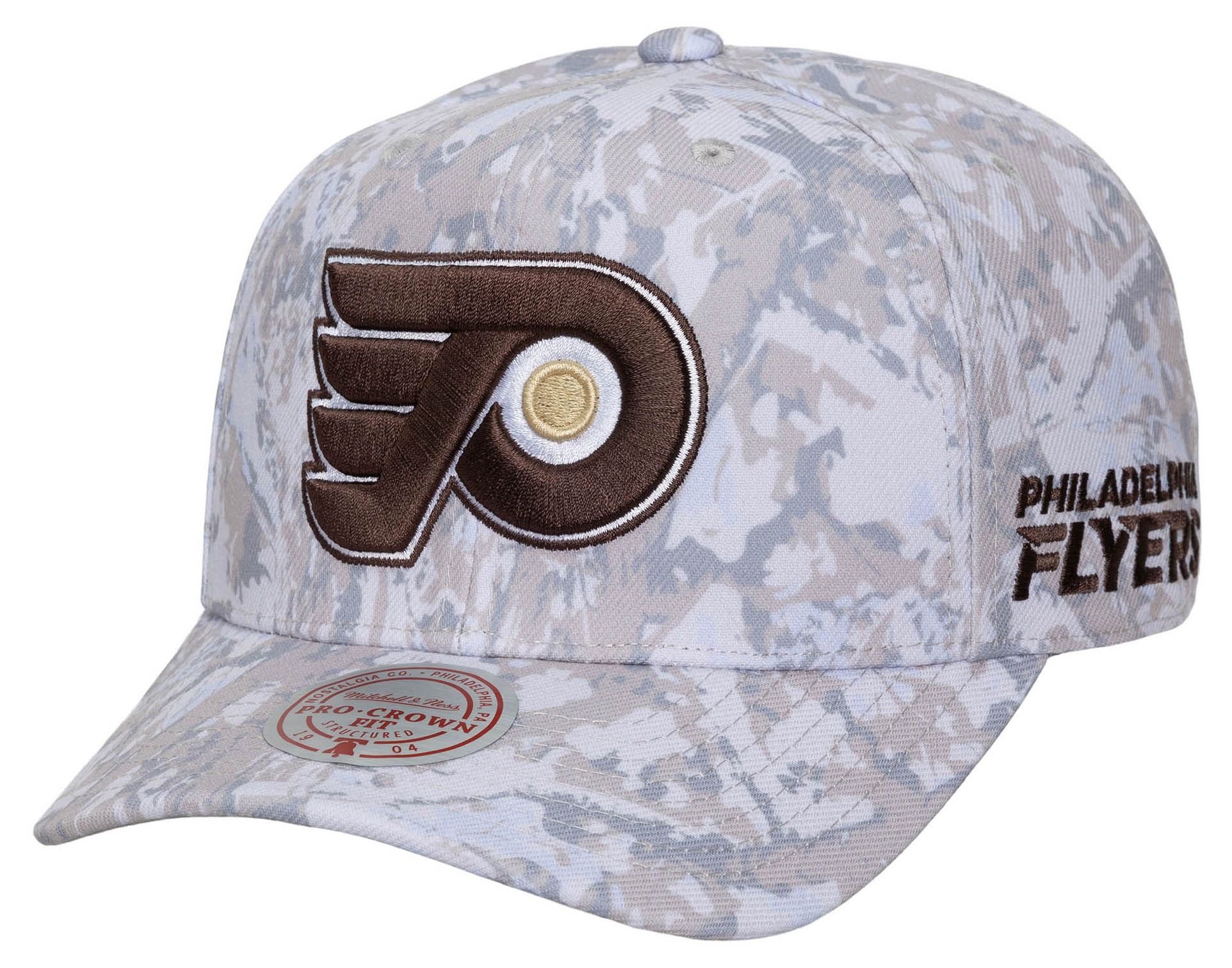 Mitchell & Ness Men's Philadelphia Flyers Camo True Timber Pro Crown Snapback Hat