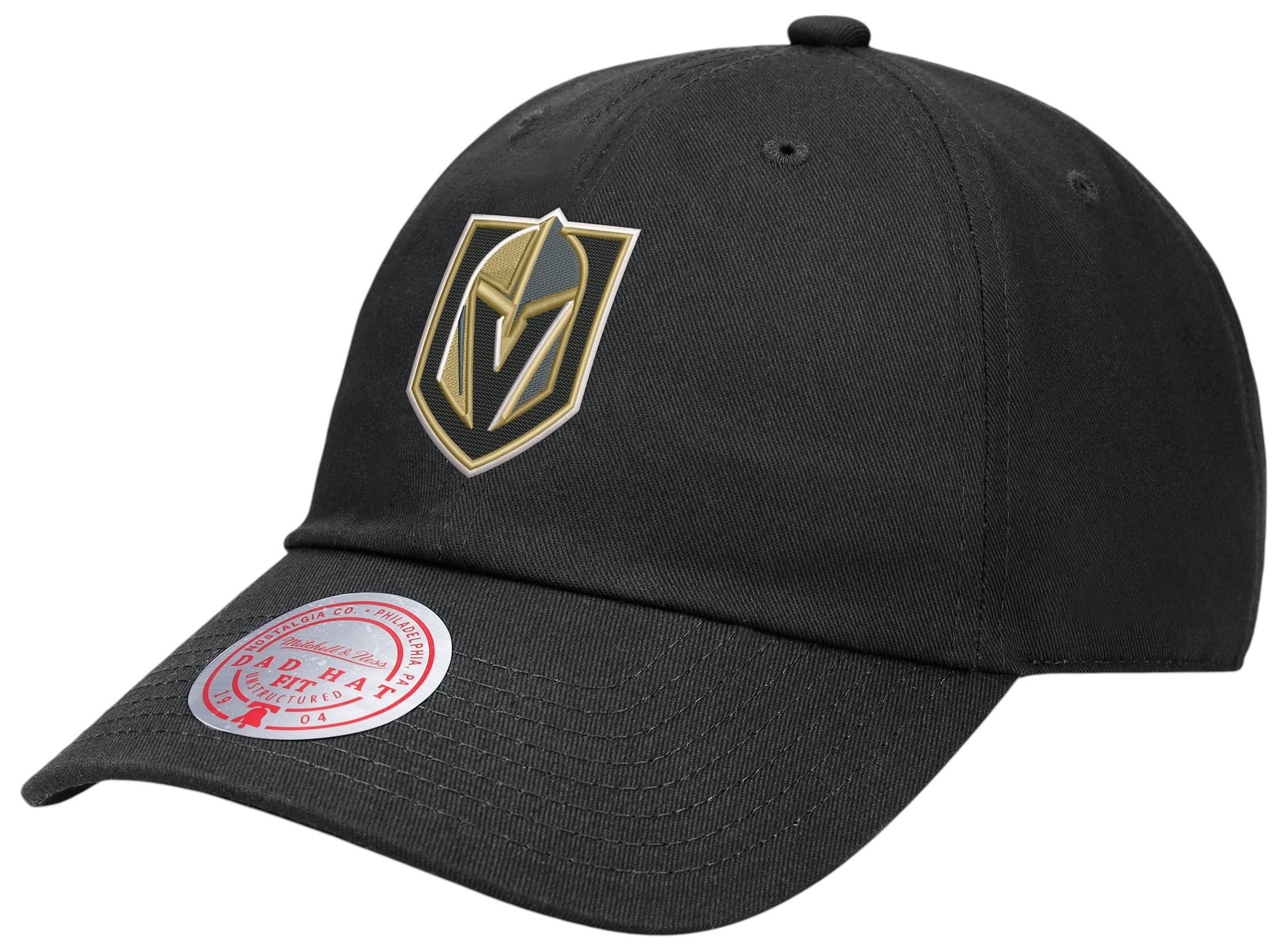 Mitchell &amp; Ness Men's Vegas Golden Knights Black Basic 1904 Hat