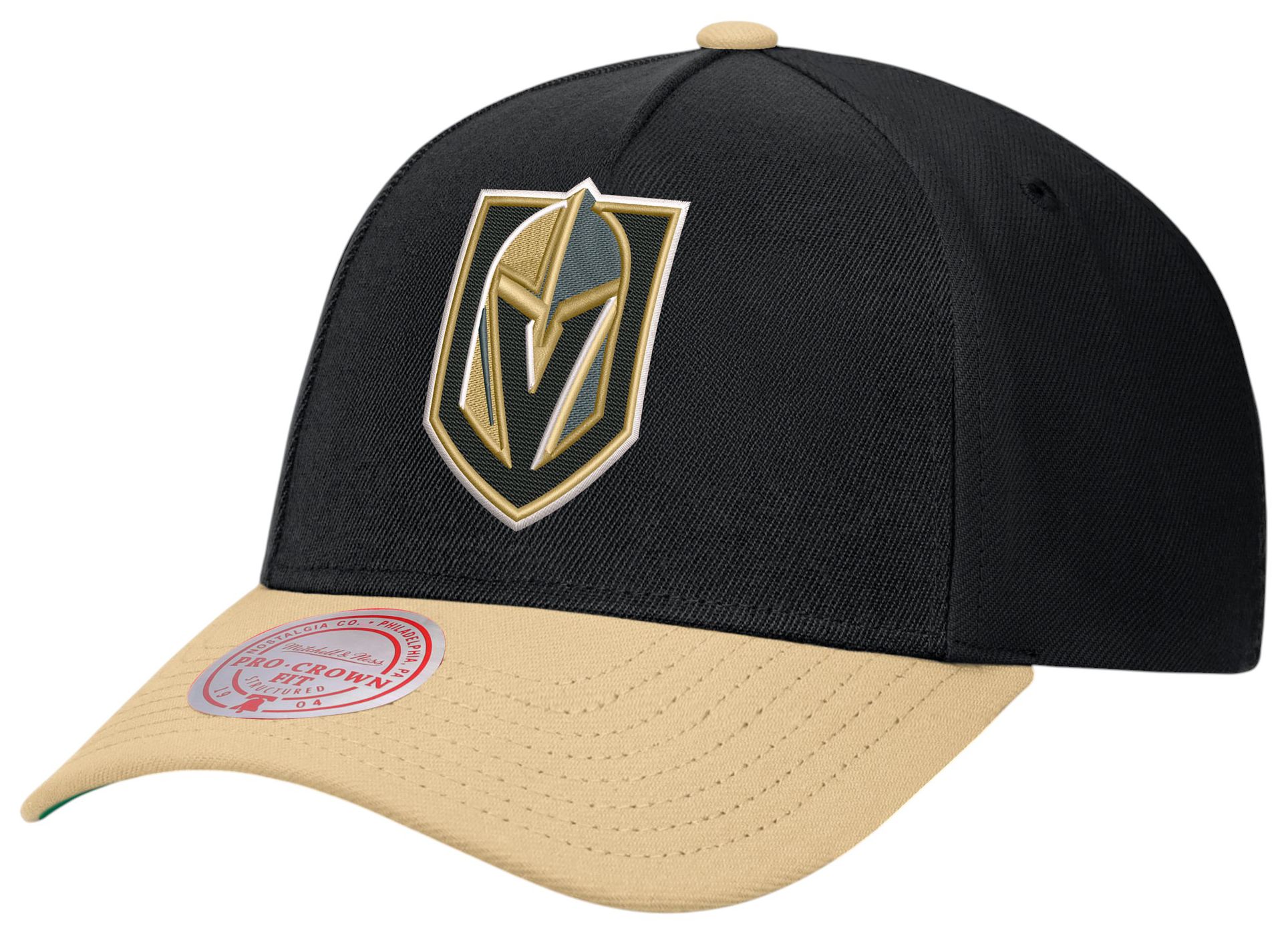 Mitchell & Ness Men's Vegas Golden Knights Black GOT 5 Pro Snapback Hat