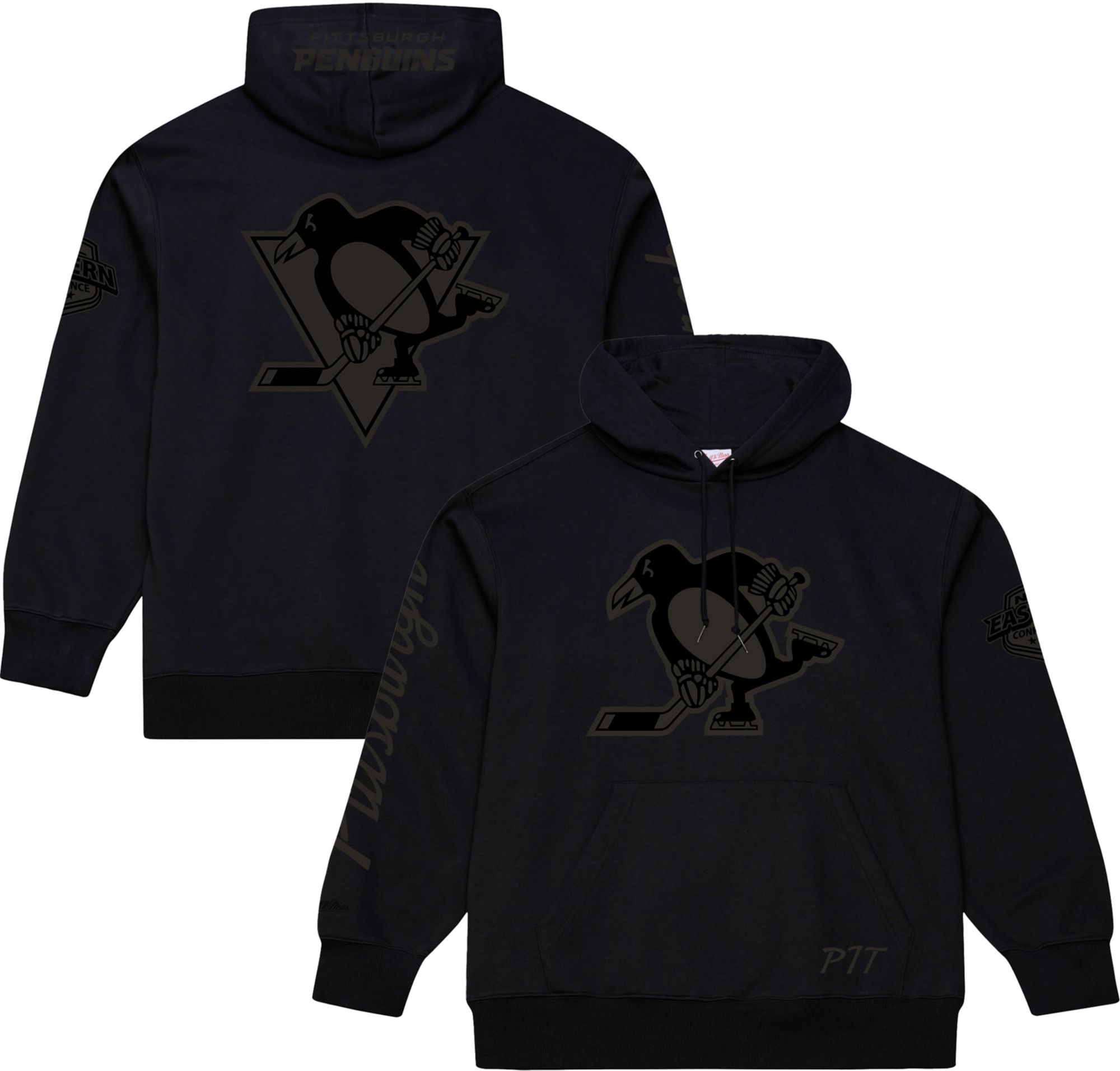 Mitchell &amp; Ness Men's Pittsburgh Penguins Black Phantom Fleece Hoodie