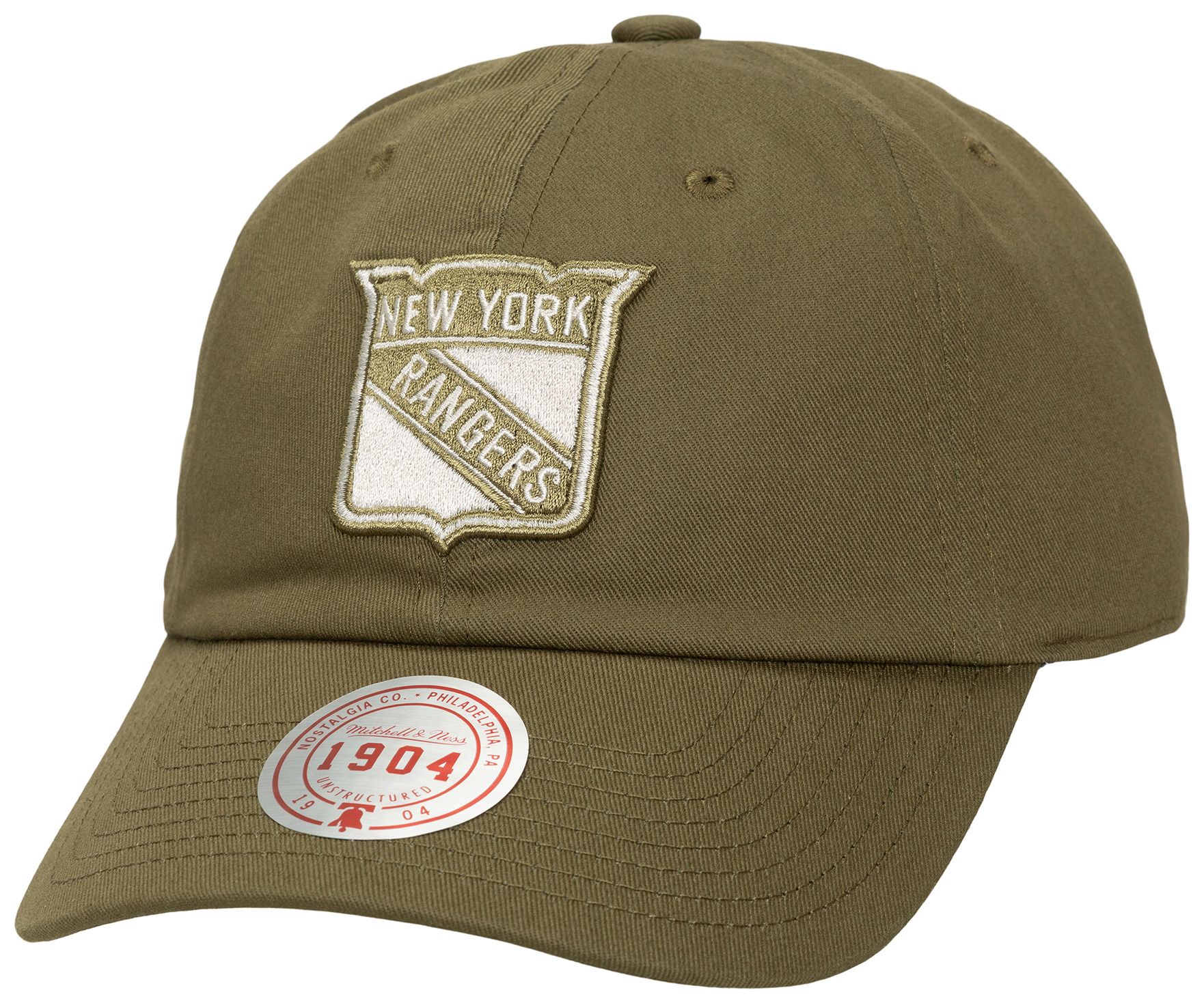 Mitchell & Ness Men's New York Rangers Green Basic Snapback Hat