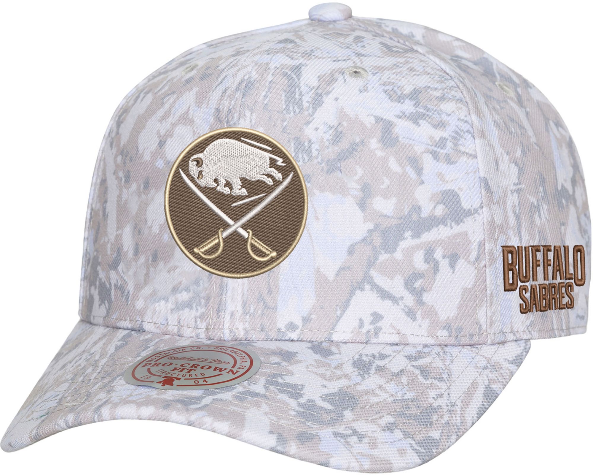 Mitchell &amp; Ness Men's Buffalo Sabres Camo True Timber Pro Crown Snapback Hat