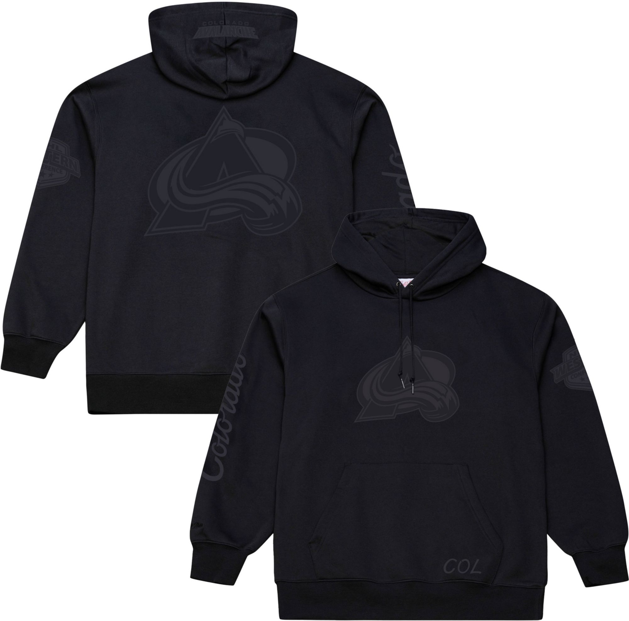 Mitchell & Ness Men's Colorado Avalanche Black Phantom Fleece Hoodie