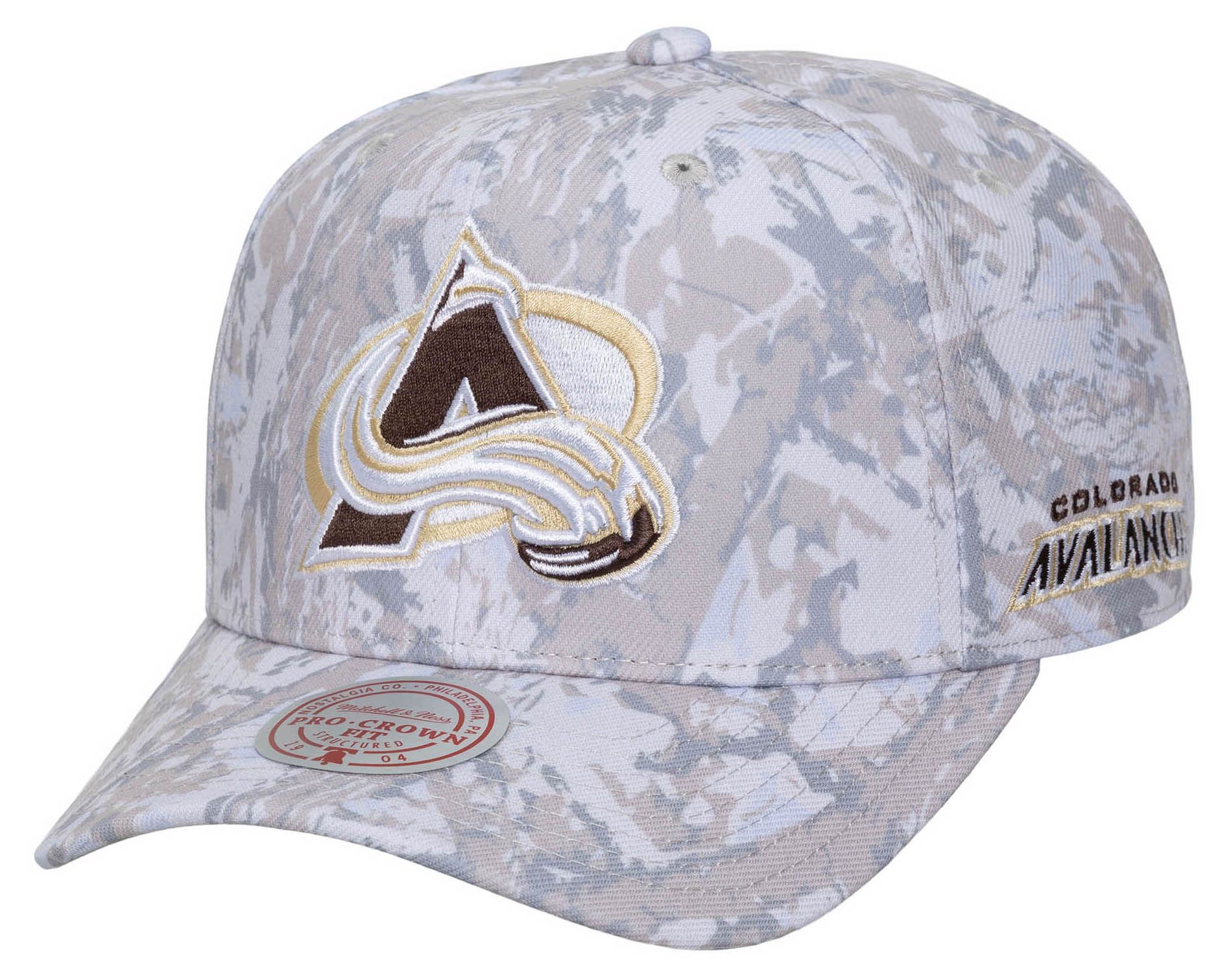 Mitchell & Ness Men's Colorado Avalanche Camo True Timber Pro Crown Snapback Hat