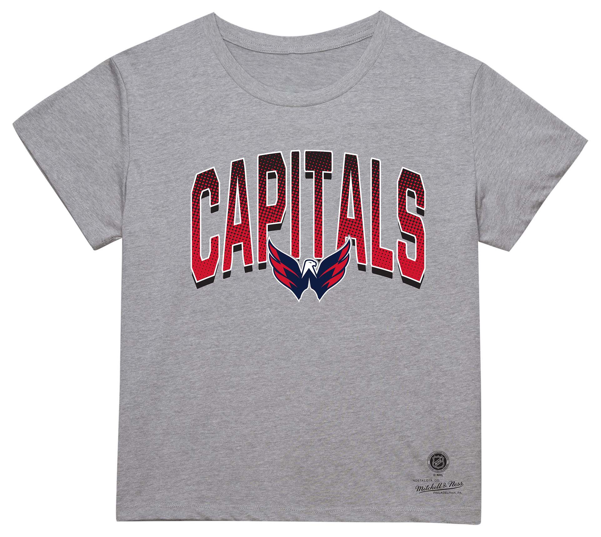 Mitchell &amp; Ness Women's Washington Capitals Grey 'Goal Scorer' T-Shirt