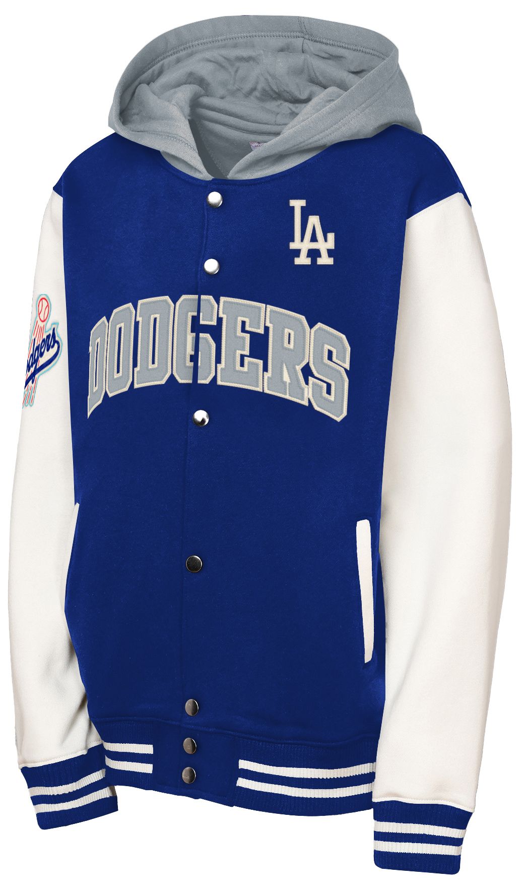Mitchell &amp; Ness Youth Los Angeles Dodgers Blue Courtside Hooded Jacket
