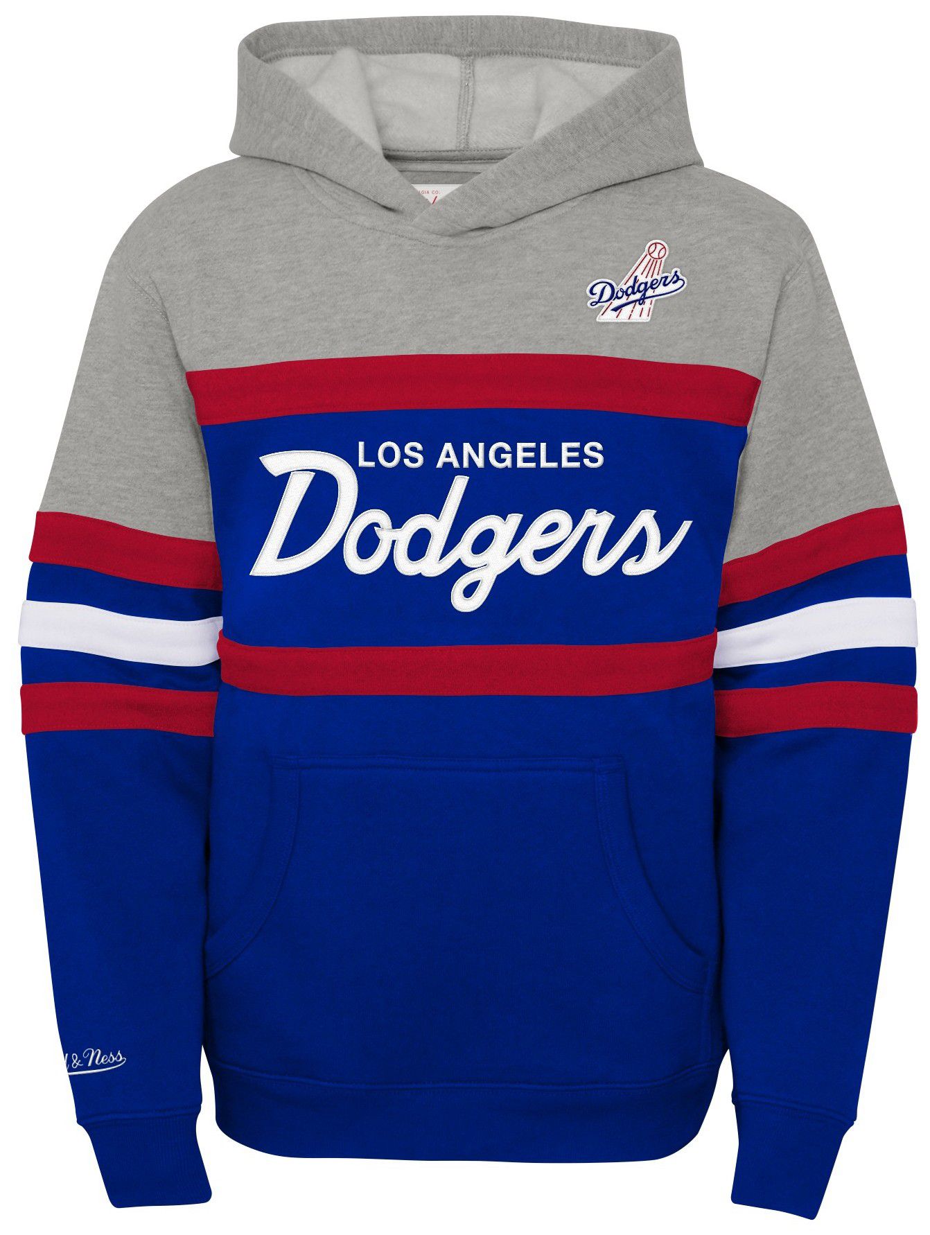 Mitchell & Ness Youth Los Angeles Dodgers Royal Head Coach Hoodie