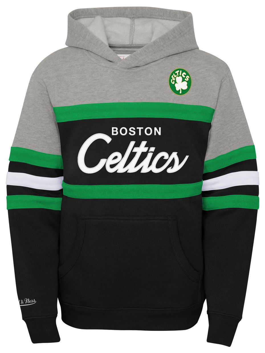Mitchell &amp; Ness Youth Boston Celtics Black Head Coach Pullover Hoodie
