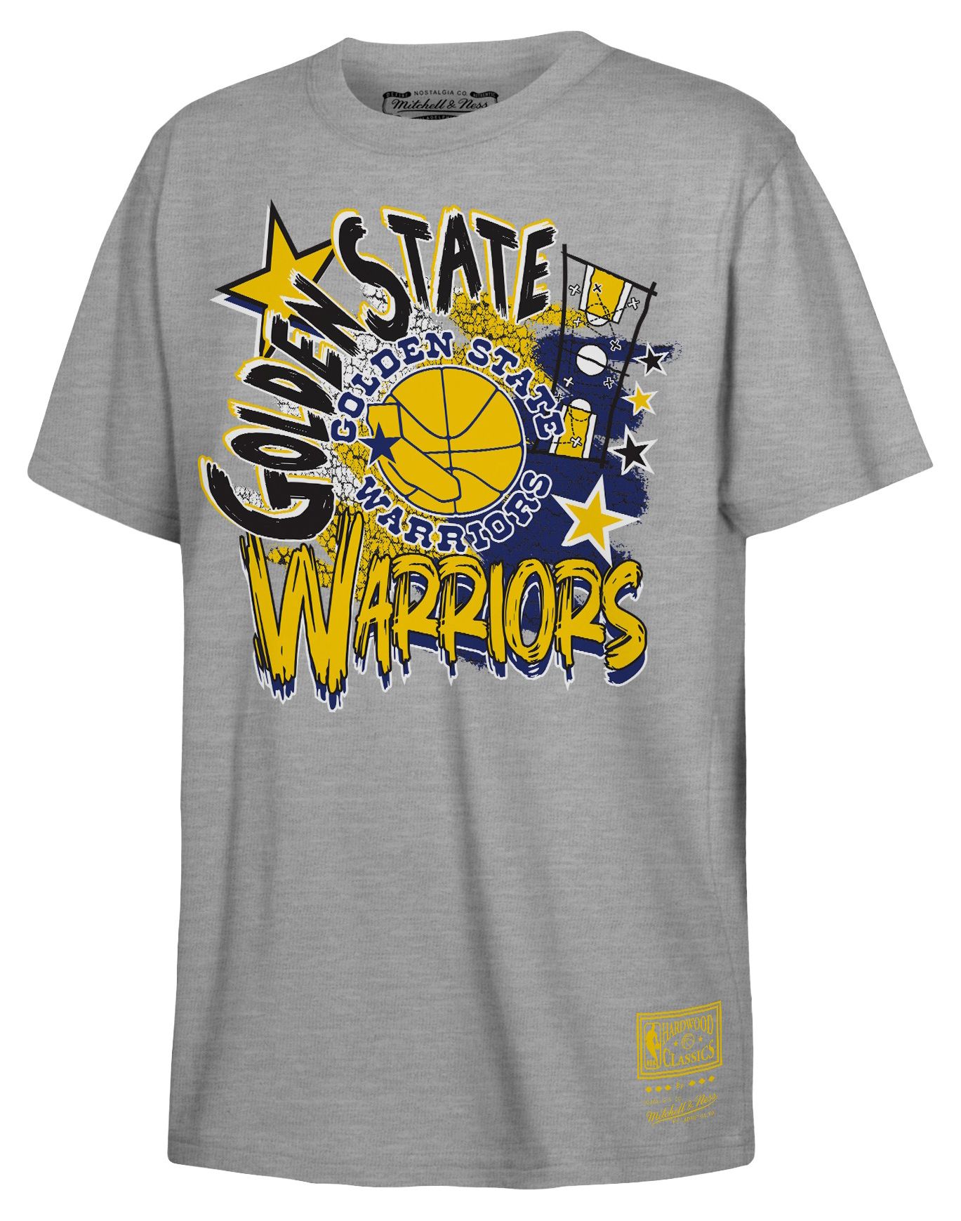 Mitchell & Ness Youth Golden State Warriors Grey Play By Play T-Shirt