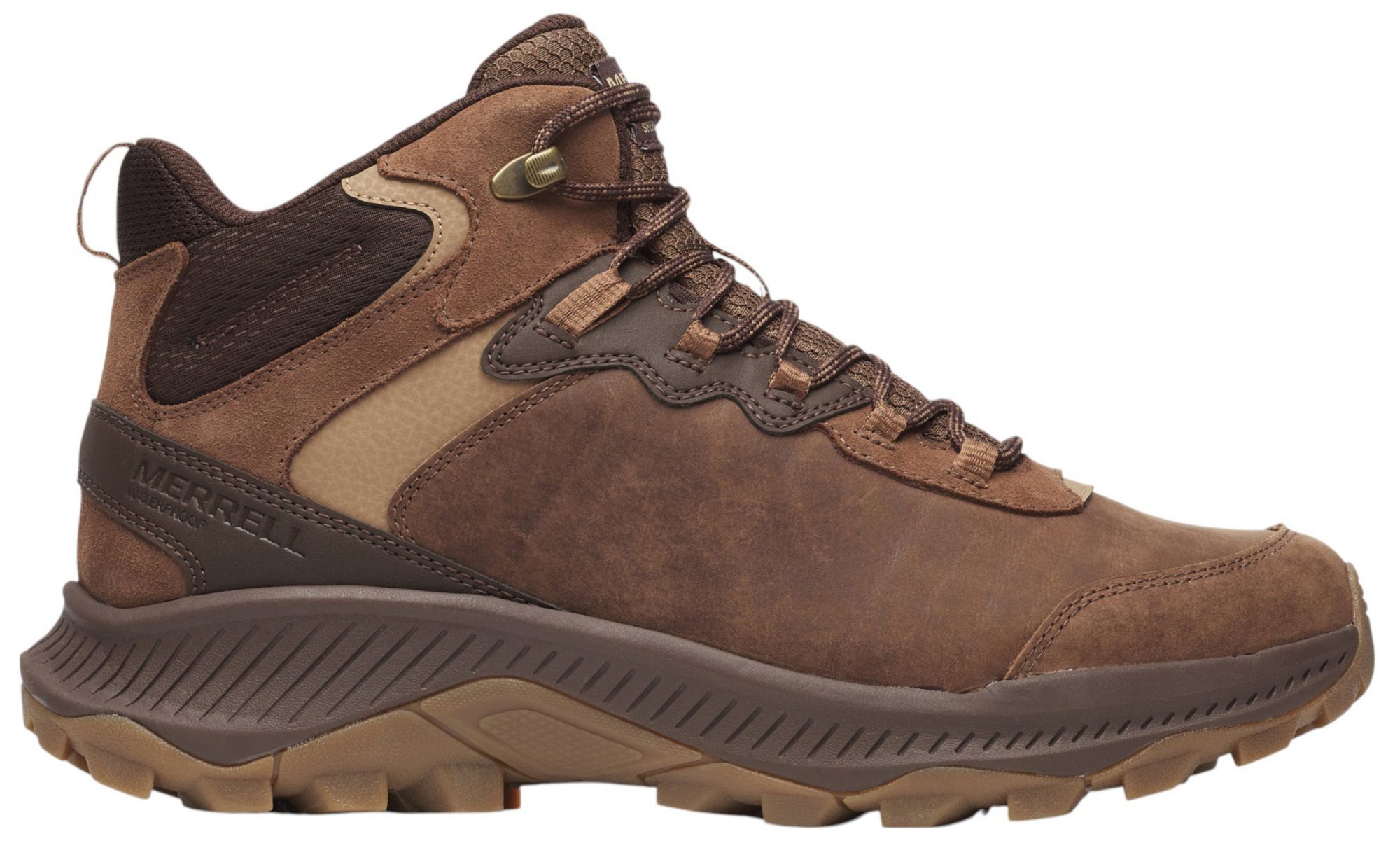 Merrell Men's Speed Strike 2 Mid Leather Waterproof Hiking Boots, Green