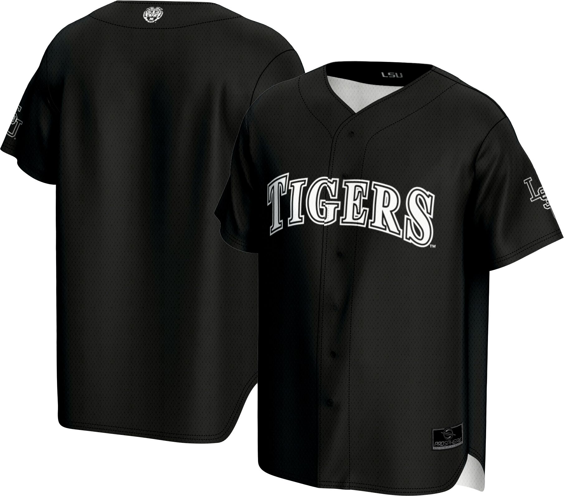 ProSphere Adult LSU Tigers Black Baseball Jersey