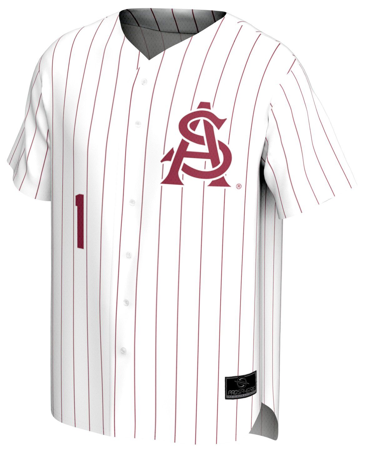 ProSphere Men's Arizona State Sun Devils White Pinstripe Baseball Jersey