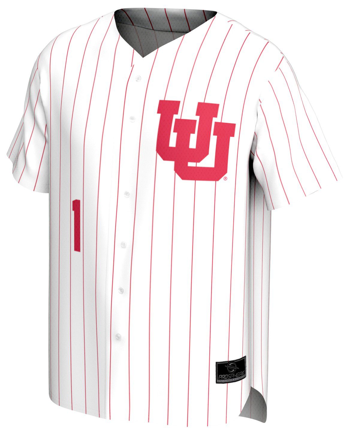 ProSphere Men's Utah Utes White Pinstripe Baseball Jersey