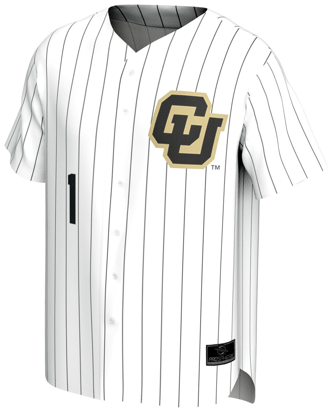 ProSphere Youth Colorado Buffaloes White Baseball Jersey