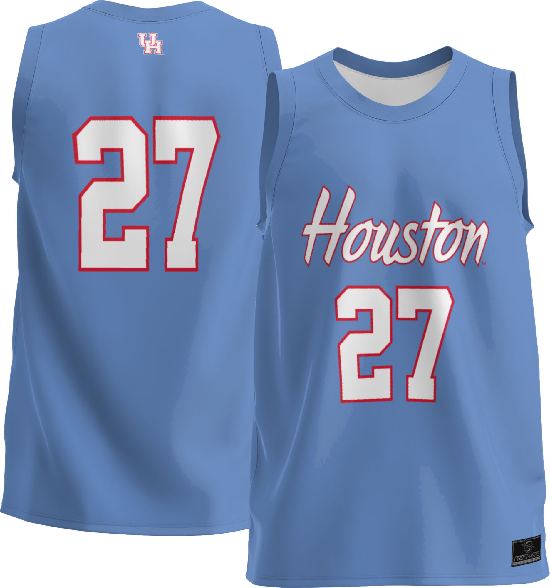 ProSphere Youth Houston Cougars Light Blue Basketball Jersey
