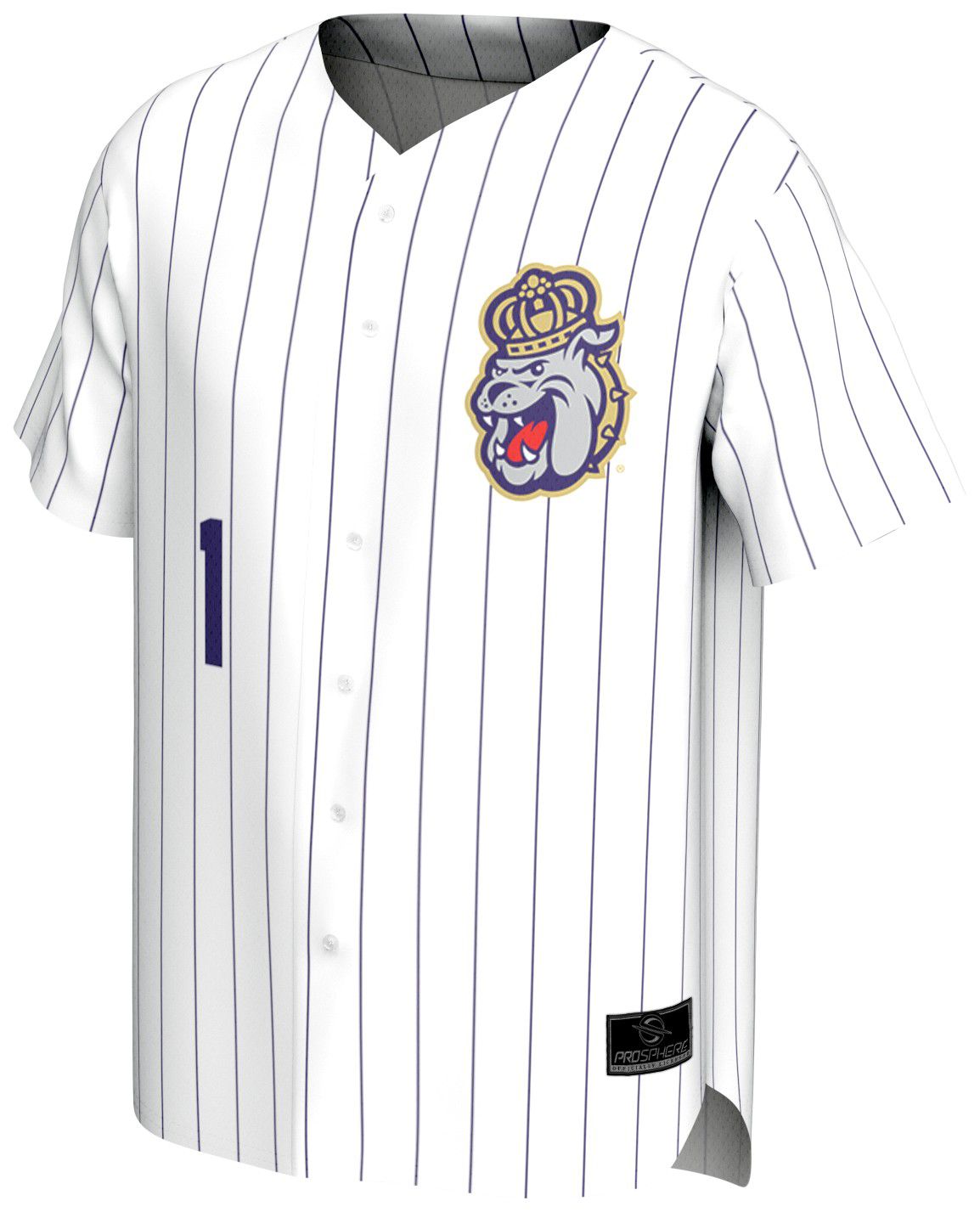 ProSphere Youth James Madison Dukes White Baseball Jersey