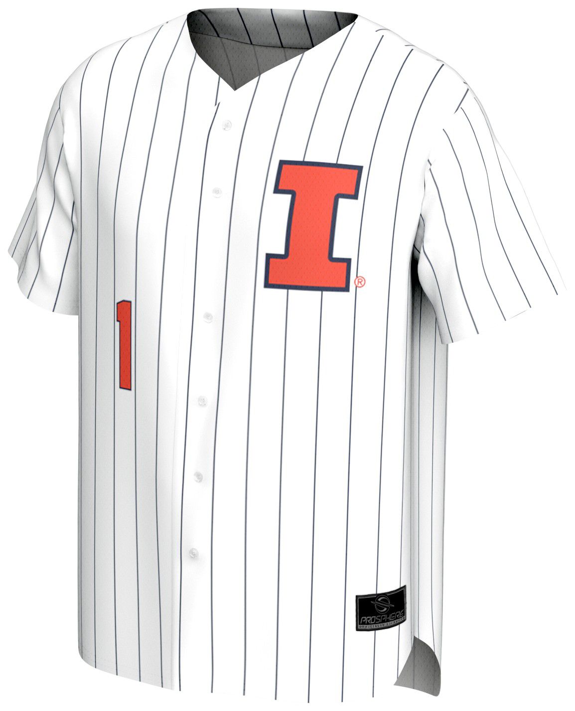 ProSphere Youth Illinois Fighting Illini White Baseball Jersey