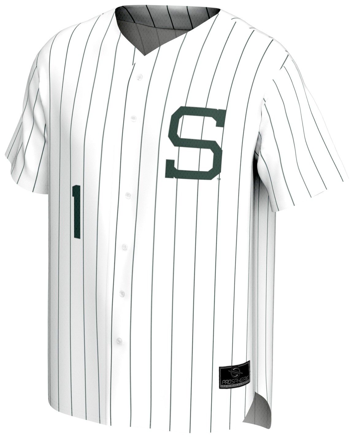 ProSphere Youth Michigan State Spartans White Baseball Jersey