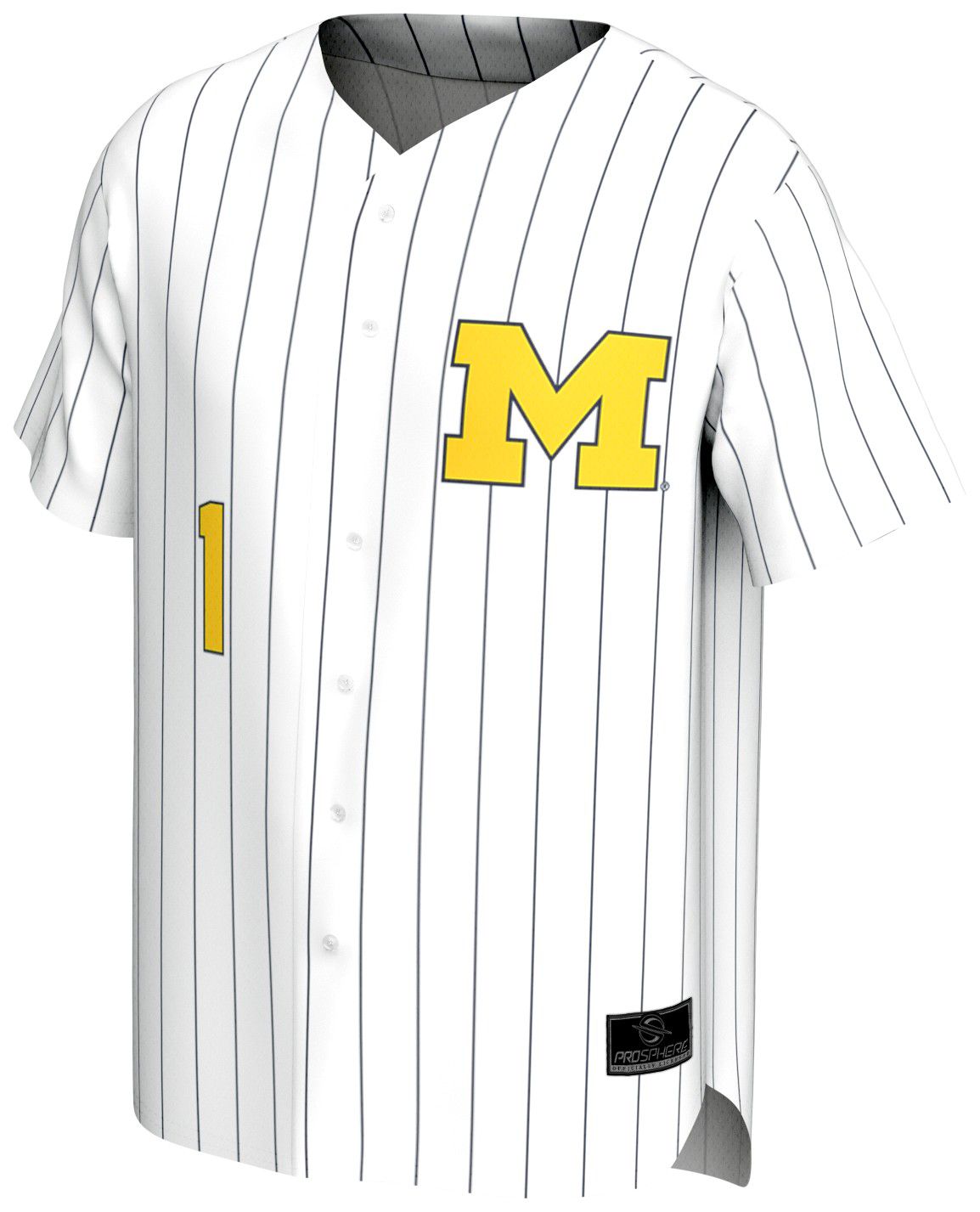 ProSphere Youth Michigan Wolverines White Baseball Jersey
