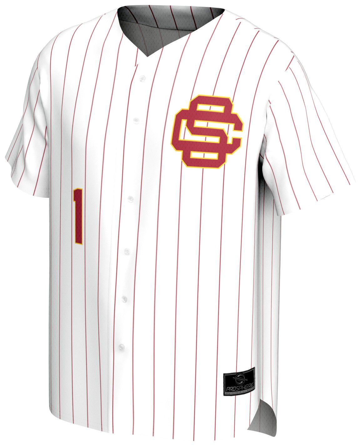 ProSphere Youth USC Trojans White Baseball Jersey