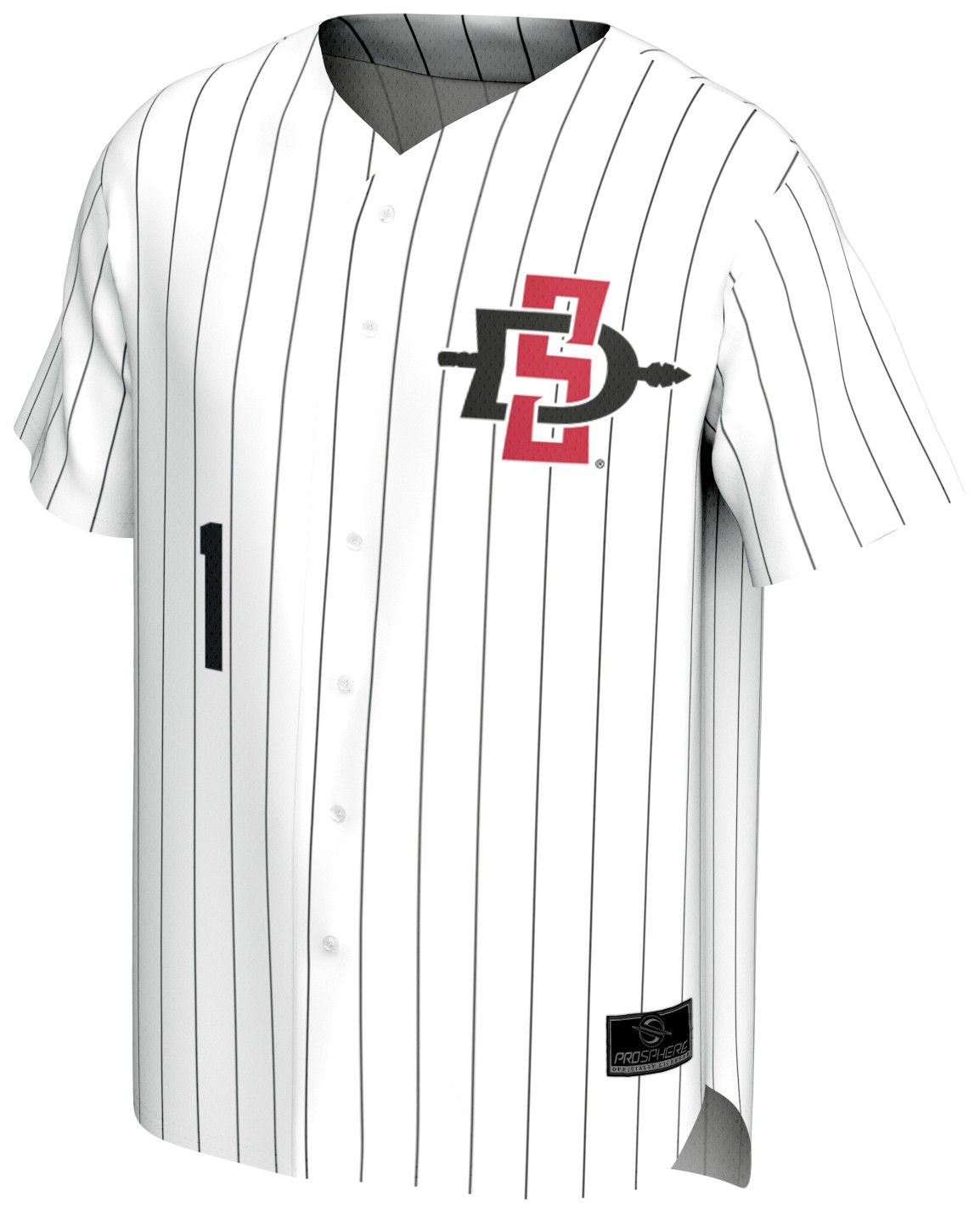 ProSphere Youth San Diego State Aztecs White Baseball Jersey