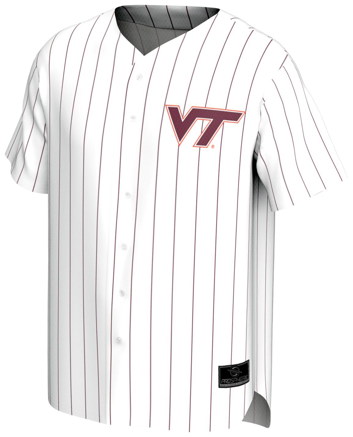 ProSphere Youth Virginia Tech Hokies White Baseball Jersey