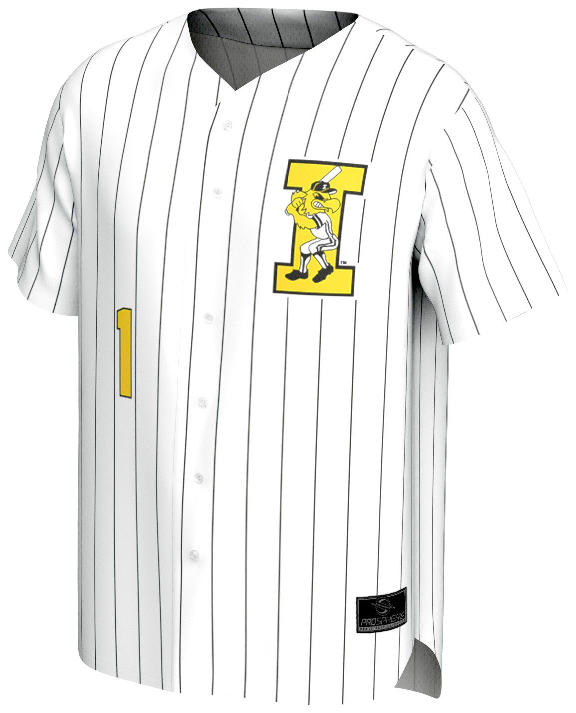 ProSphere Youth Iowa Hawkeyes White Baseball Jersey