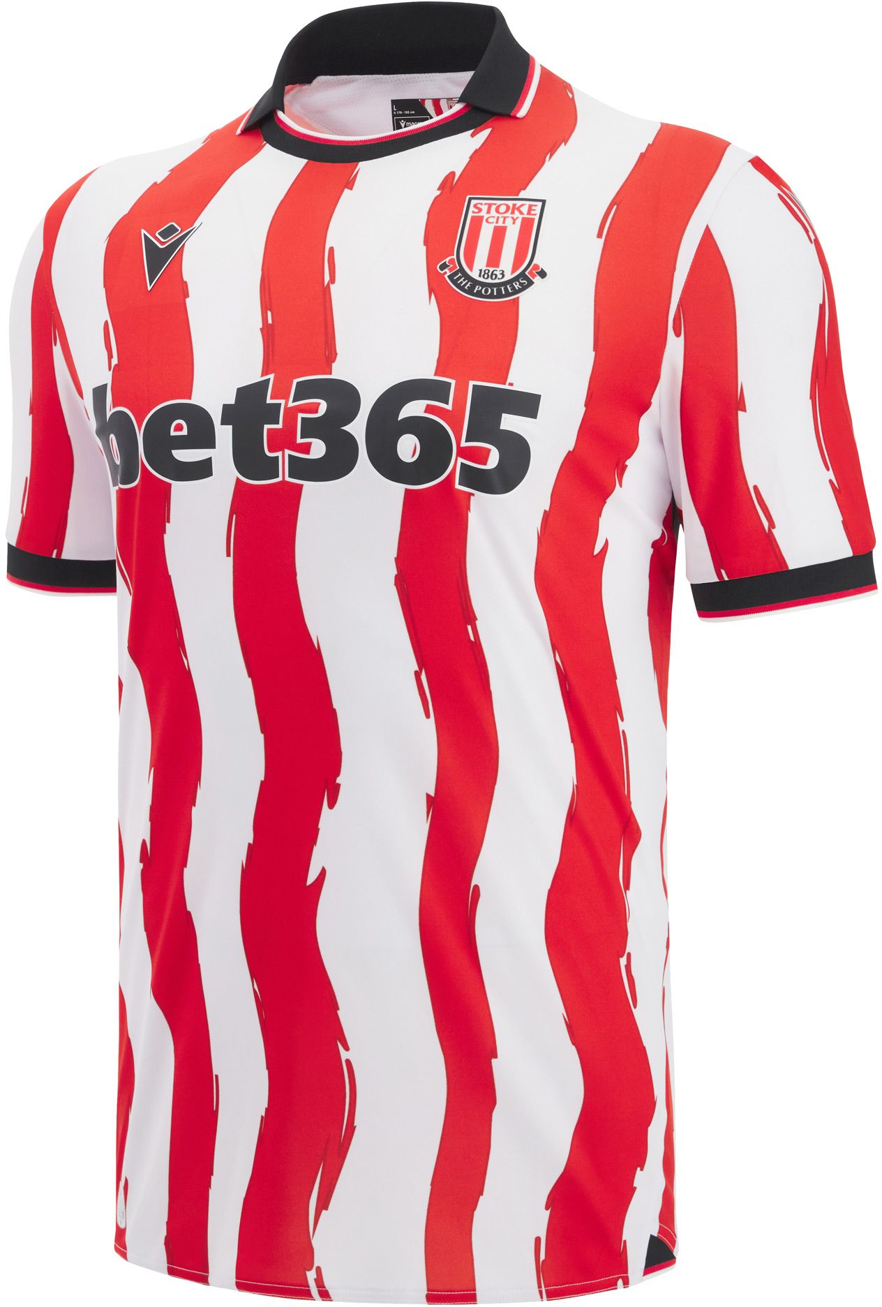 Macron Adult Stoke City FC 2025 Red Authentic Home Jersey